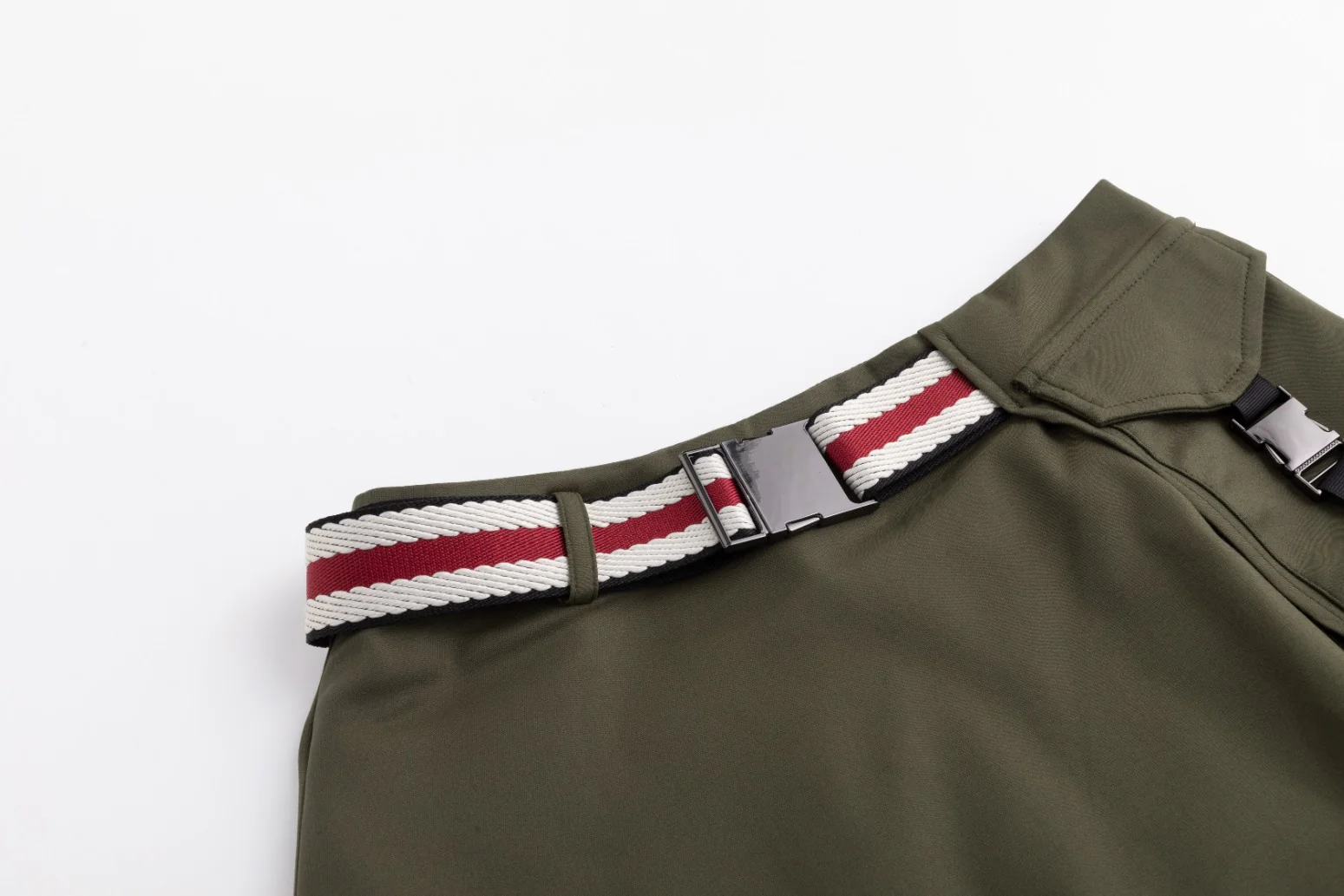 Aline Buckle Skirt- Green Moss - Image 6