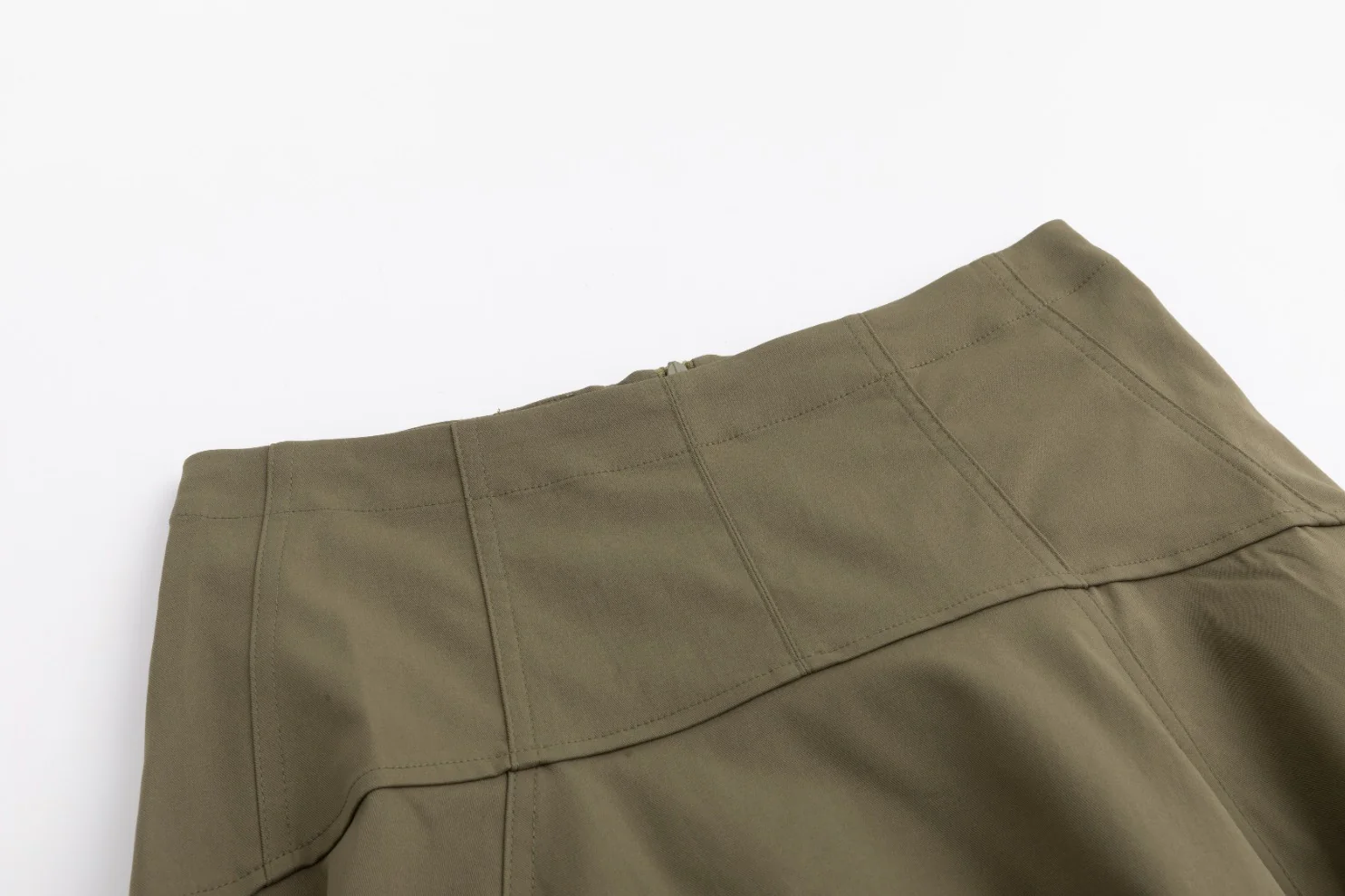 Aline Circle Skirt - Green Moss - Image 7