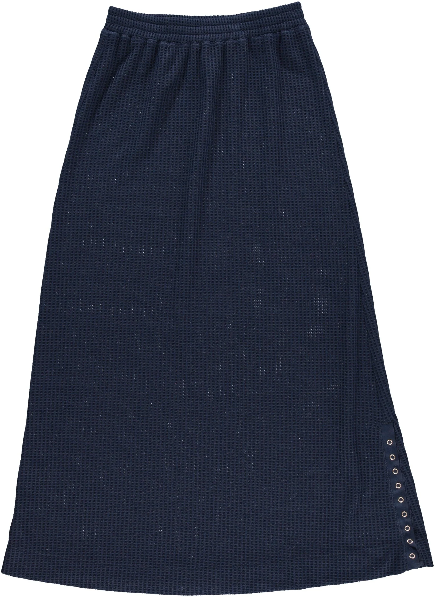 Navy Waffle Knit Skirt - Image 2