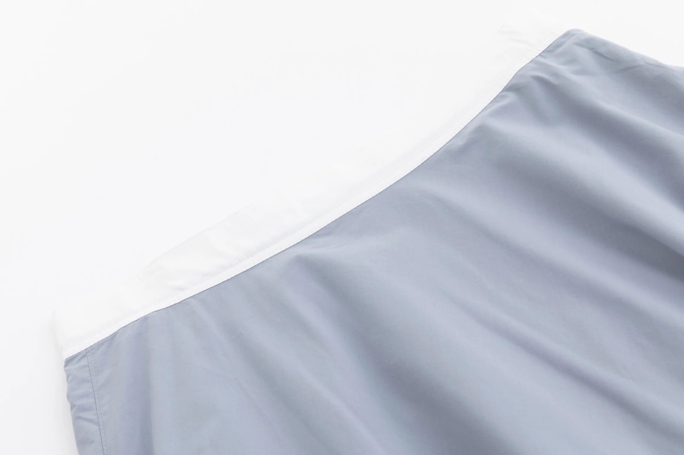 Banded Flair Skirt - Light Grey/White - Image 5
