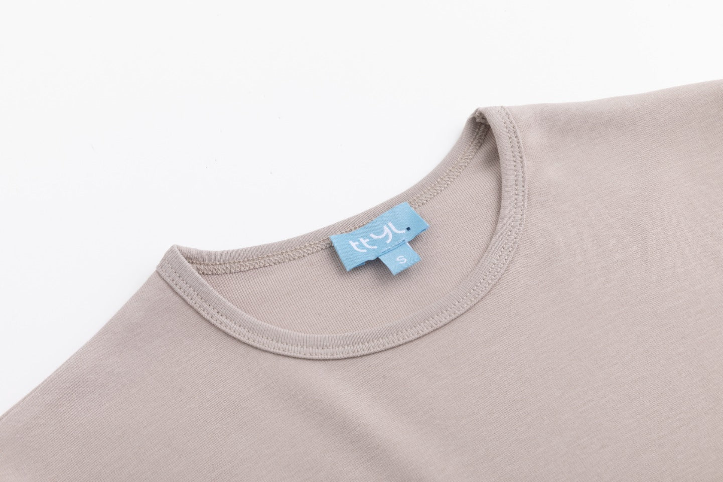Basic Flat Tee - Stone - Image 4