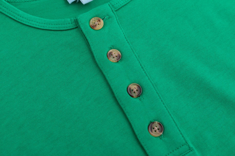 Basic Placket Dolman - Kelly Green - Image 6