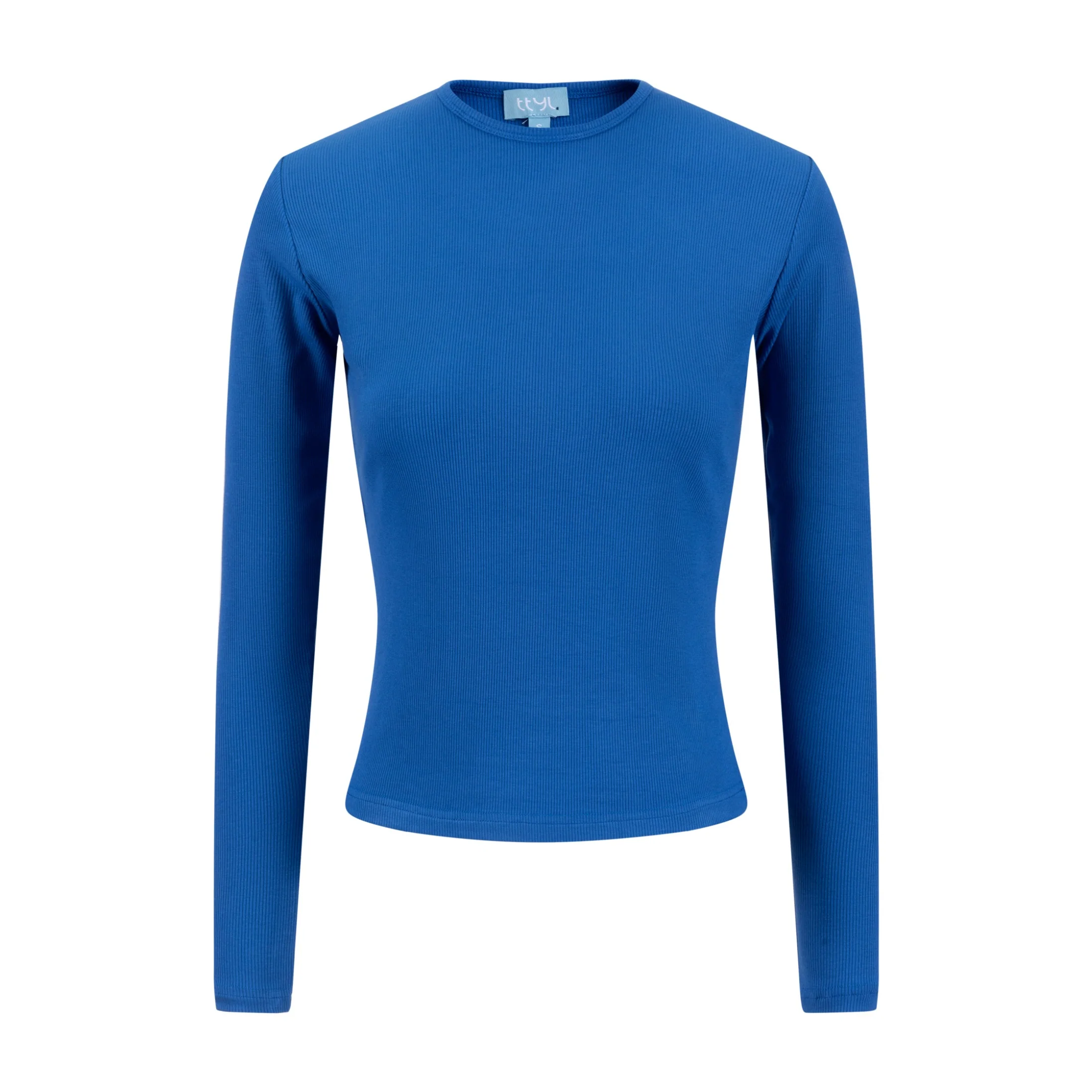 Basic Ribbed Tee - Blueberry - Image 2