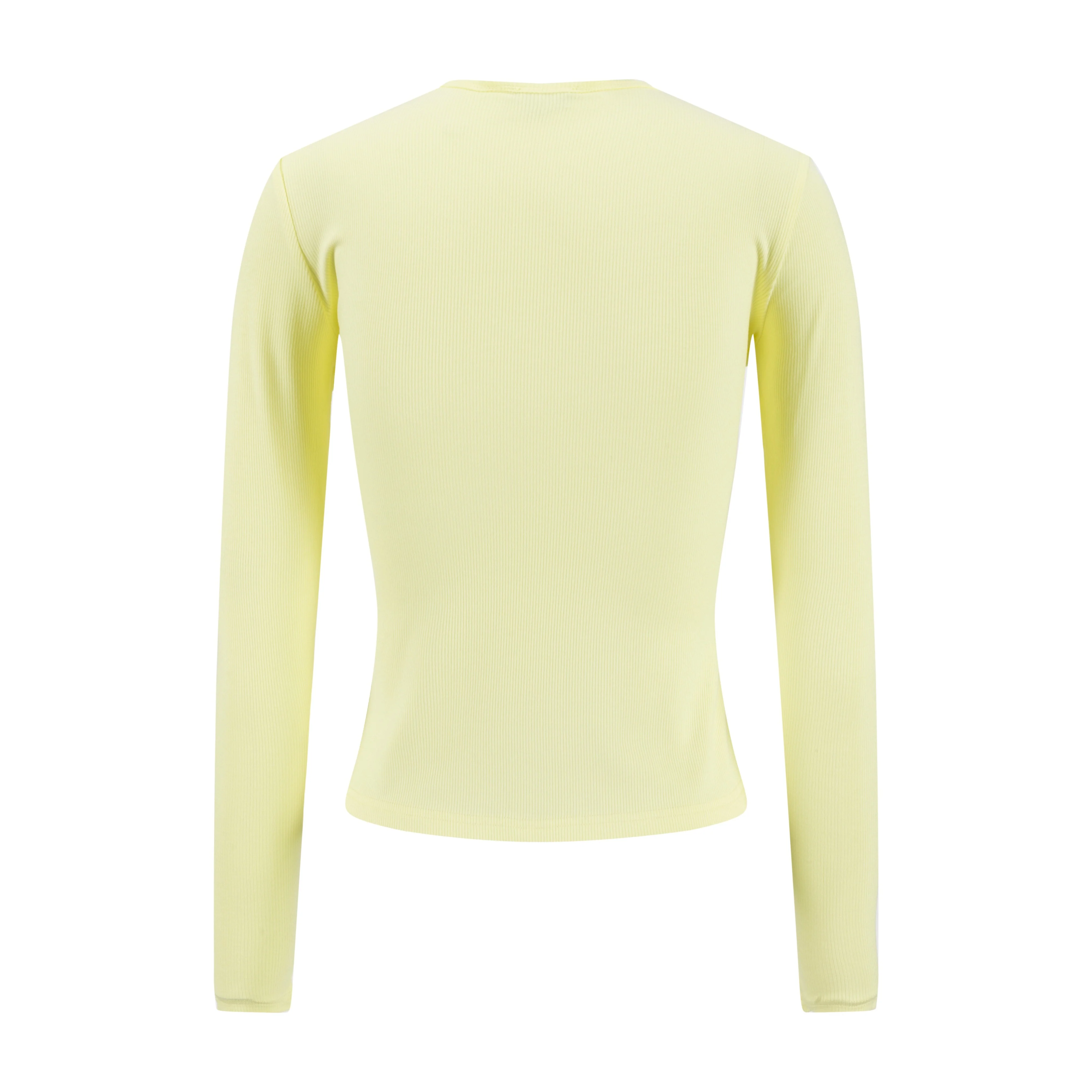 Basic Ribbed Tee - Lemon - Image 3