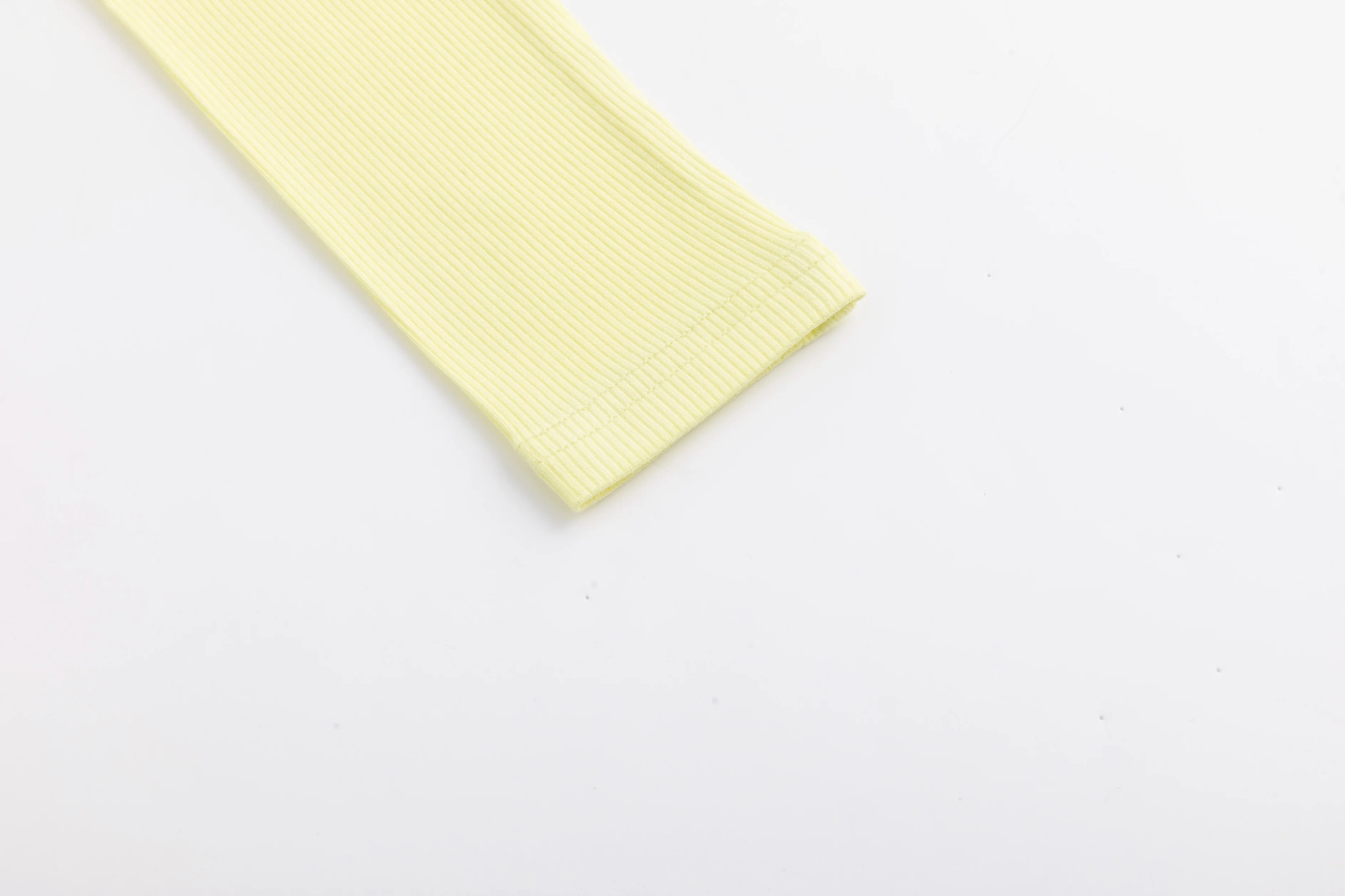 Basic Ribbed Tee - Lemon - Image 5