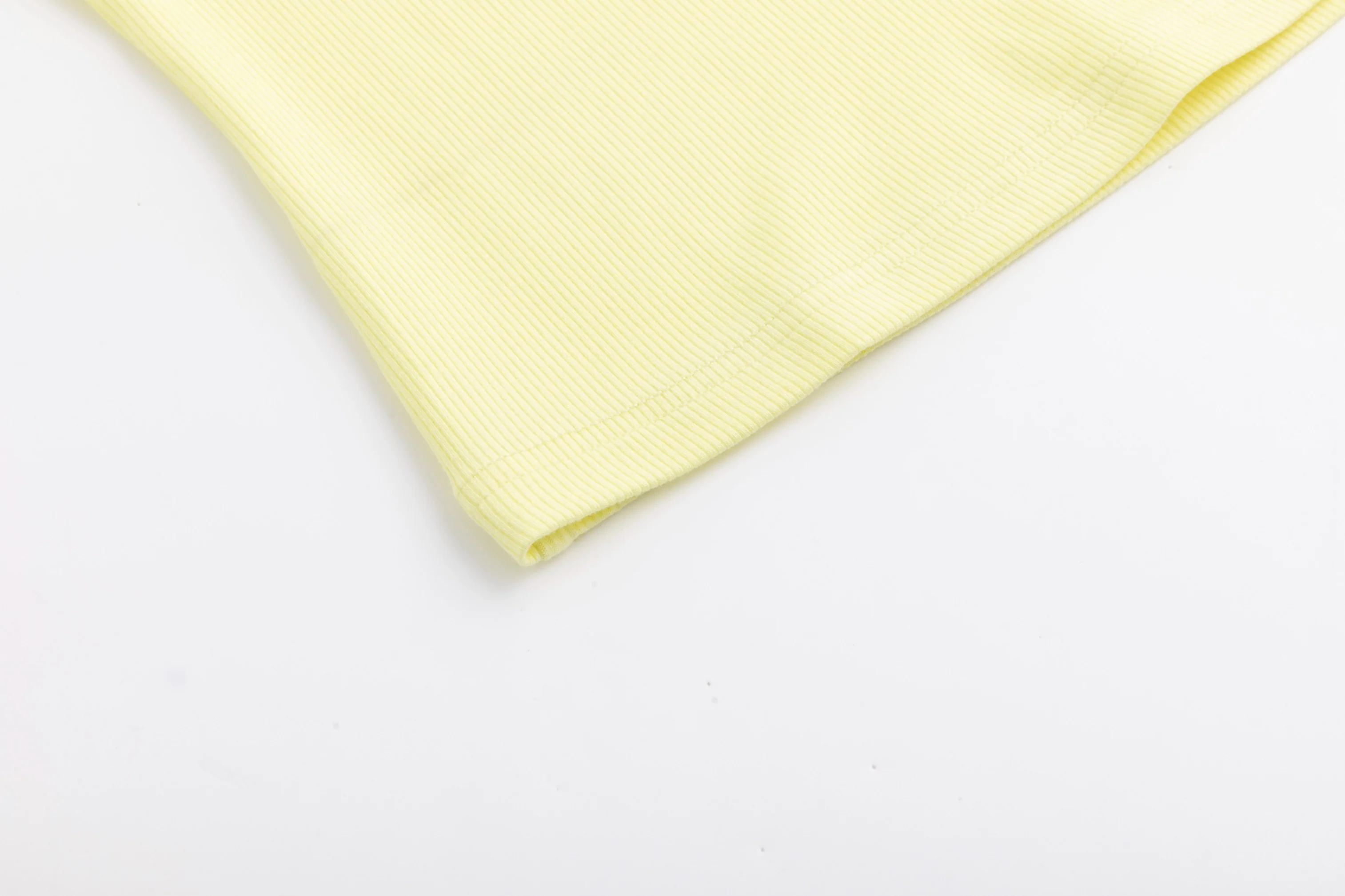 Basic Ribbed Tee - Lemon - Image 6