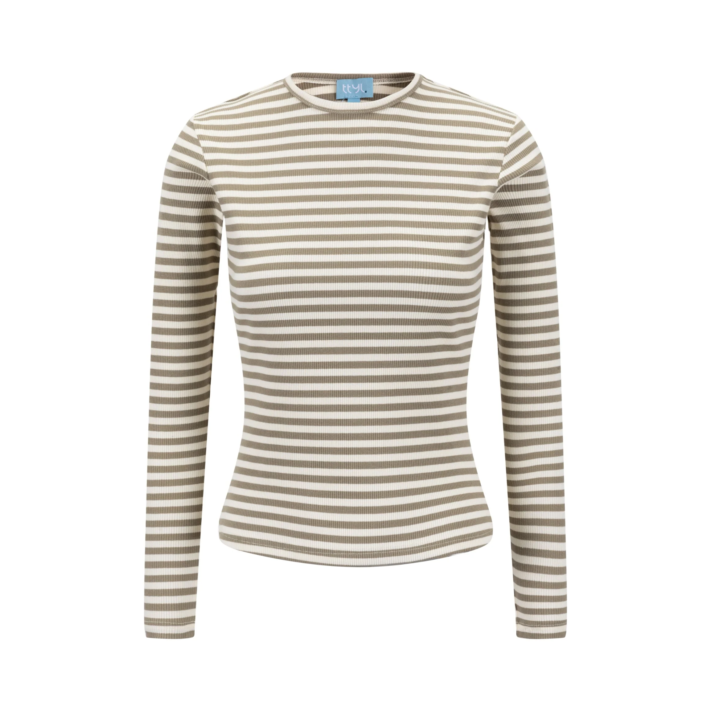 Green Moss Stripe Tee - Image 2