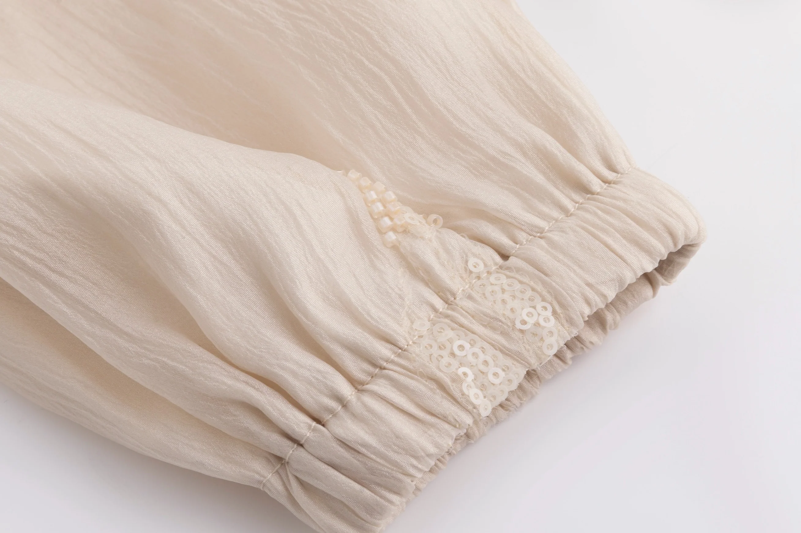 Beige Beaded Detailed Blouse - Image 5