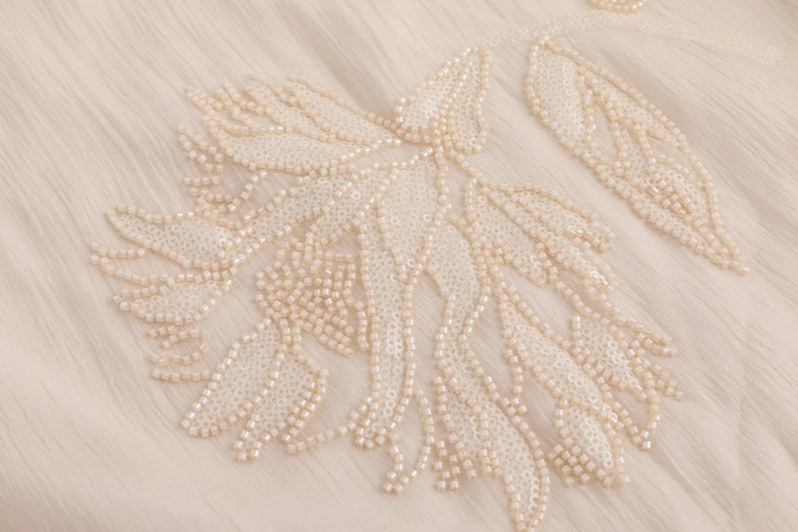 Beige Beaded Detailed Blouse - Image 7