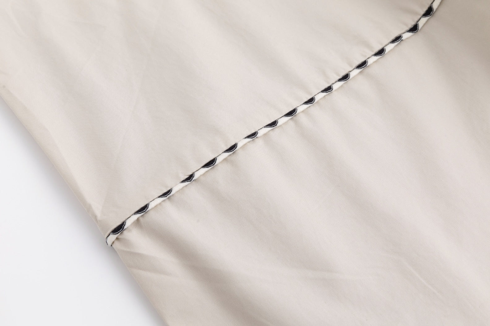 Beige Cotton Skirt With Belt - Image 6