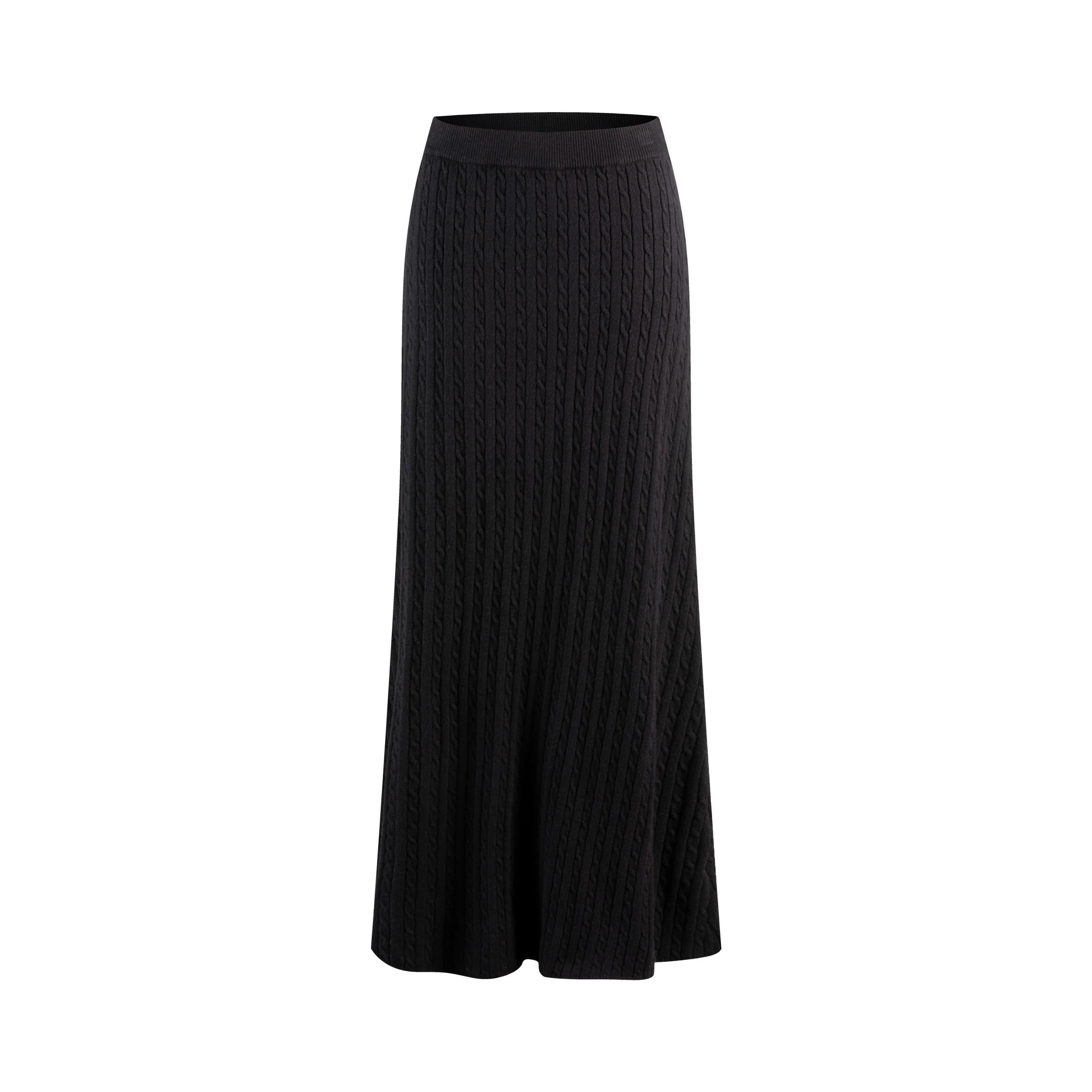 Cable Skirt - Black - Image 2