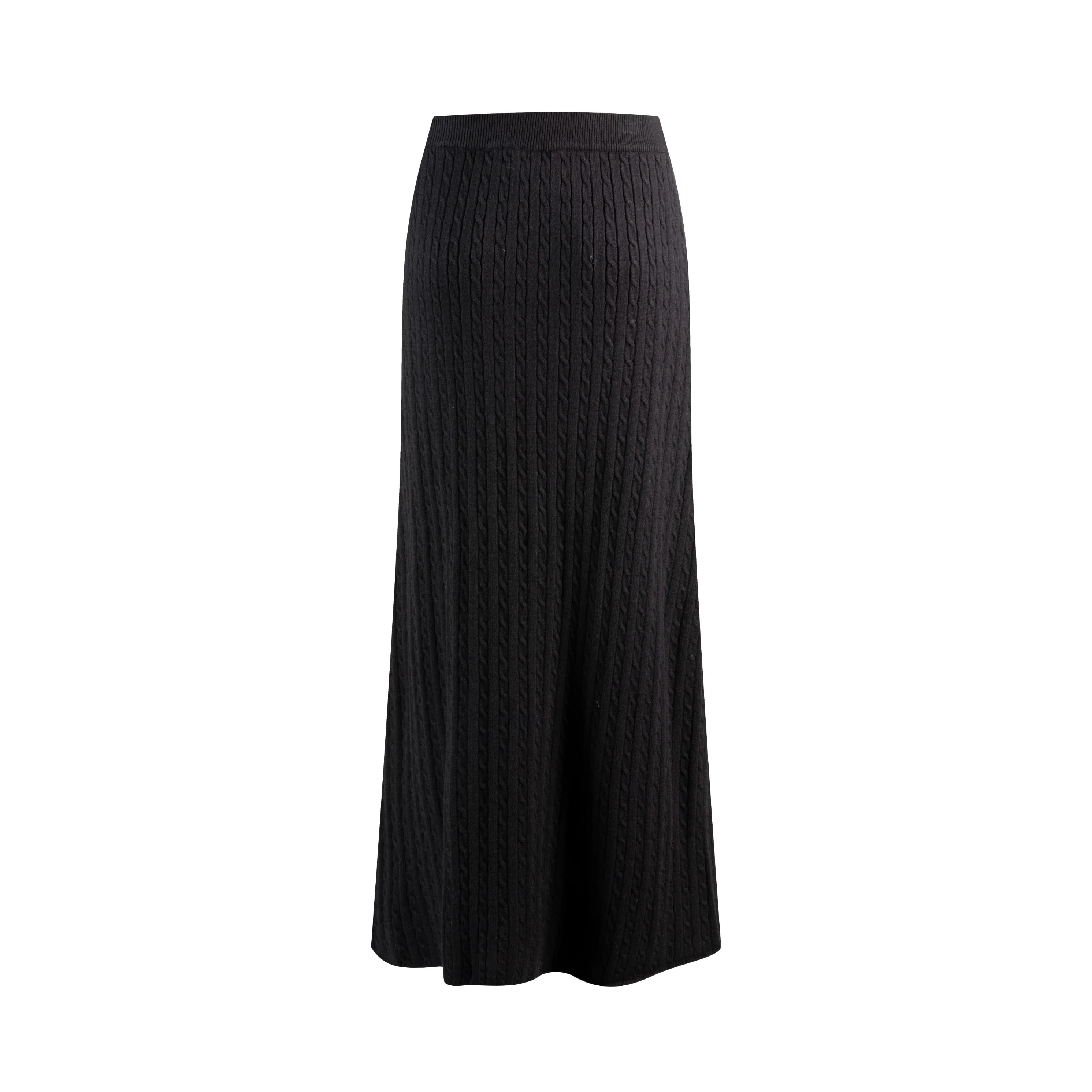 Cable Skirt - Black - Image 3