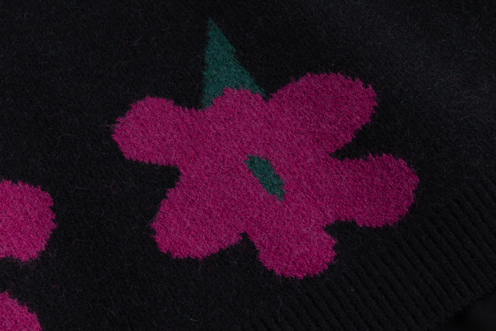 Black Dress With Pink Floral Vest Overlay - Image 5