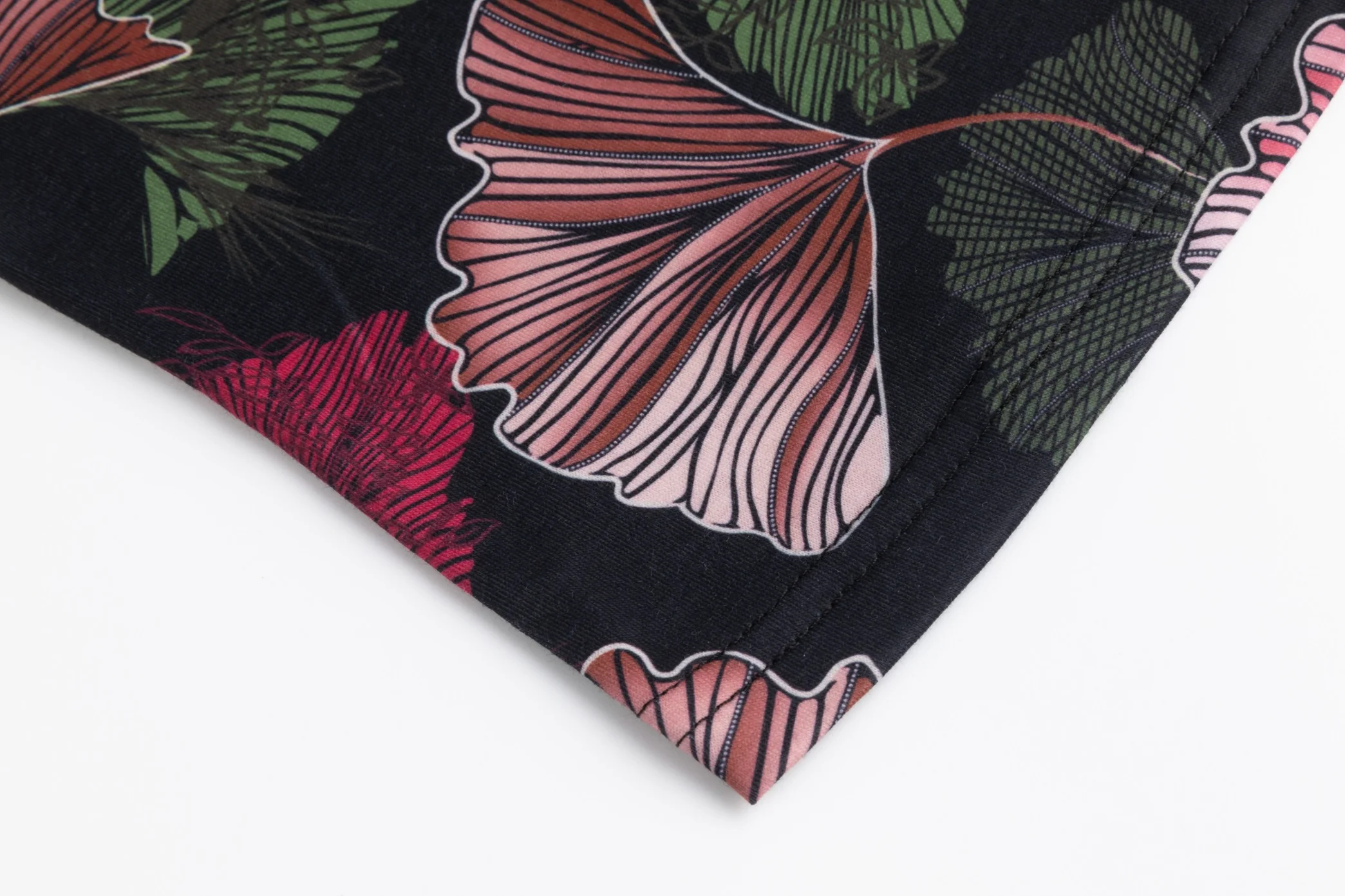 Black Floral Printed Mock Neck Top - Image 5