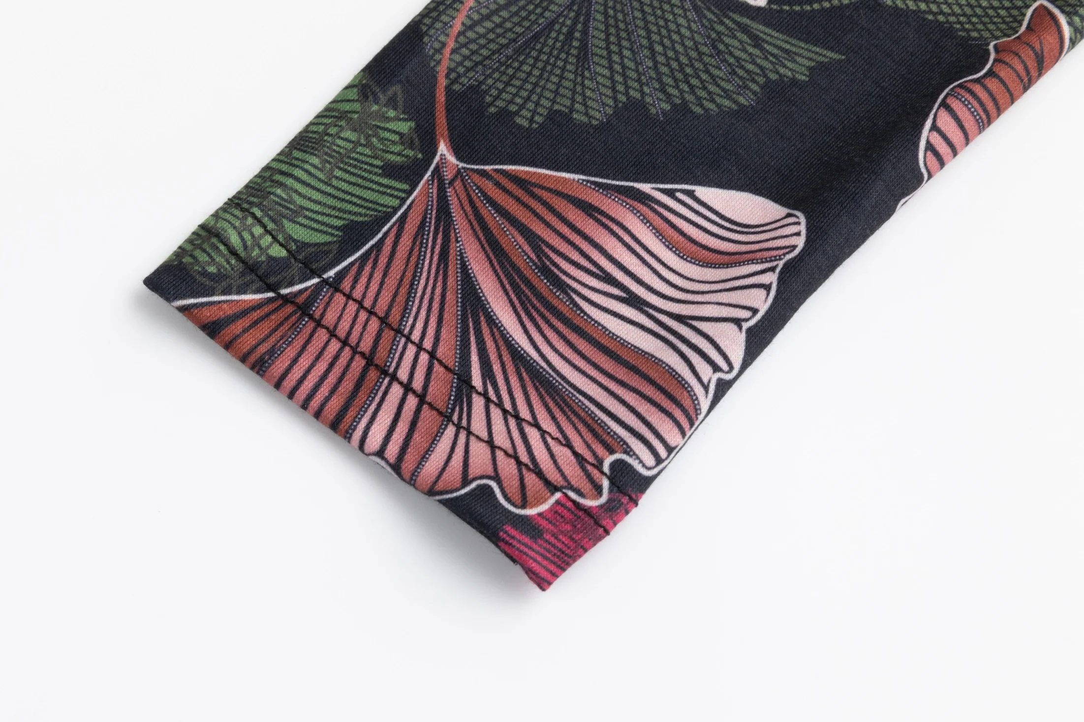 Black Floral Printed Mock Neck Top - Image 6