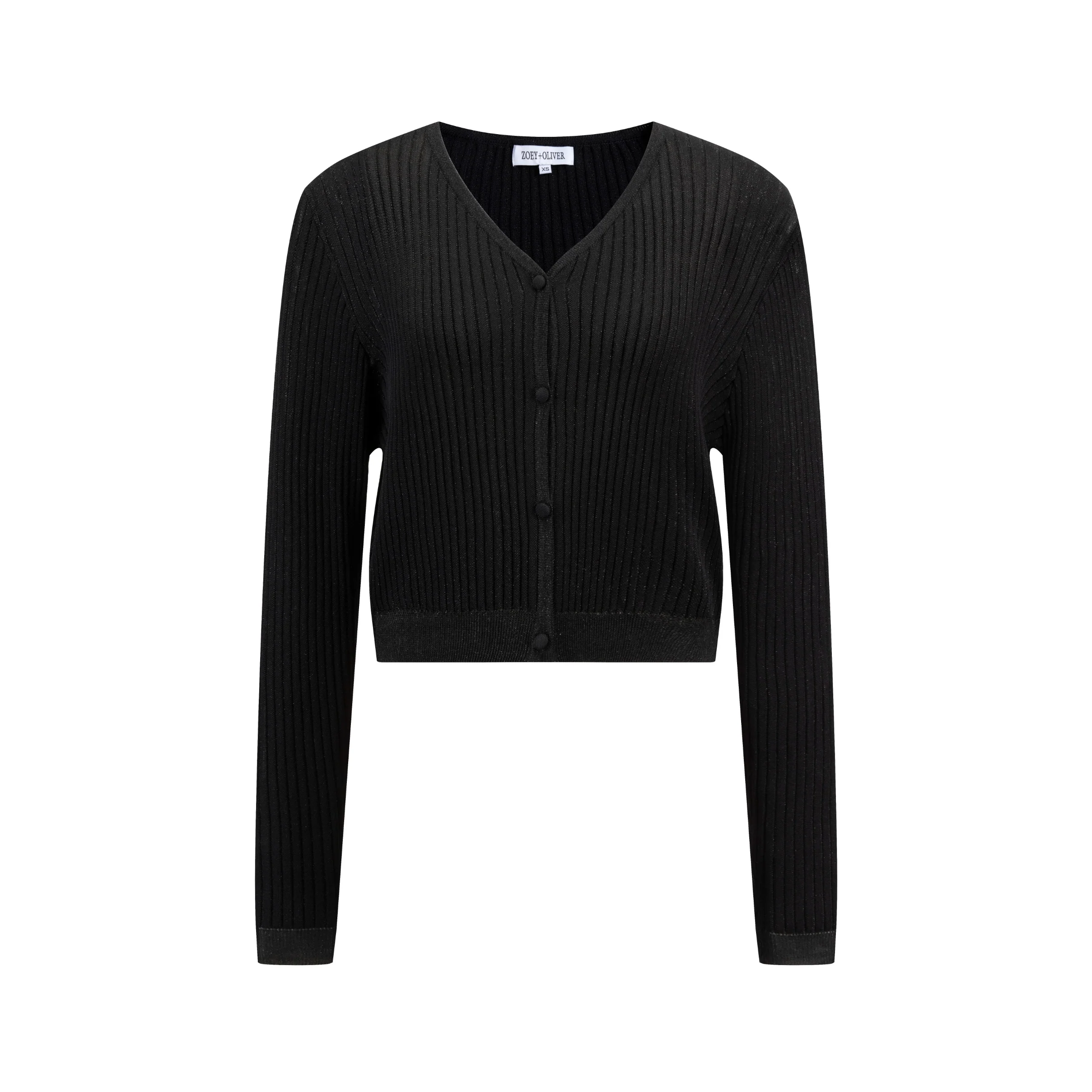 Black Metalic Cardigan - Image 2