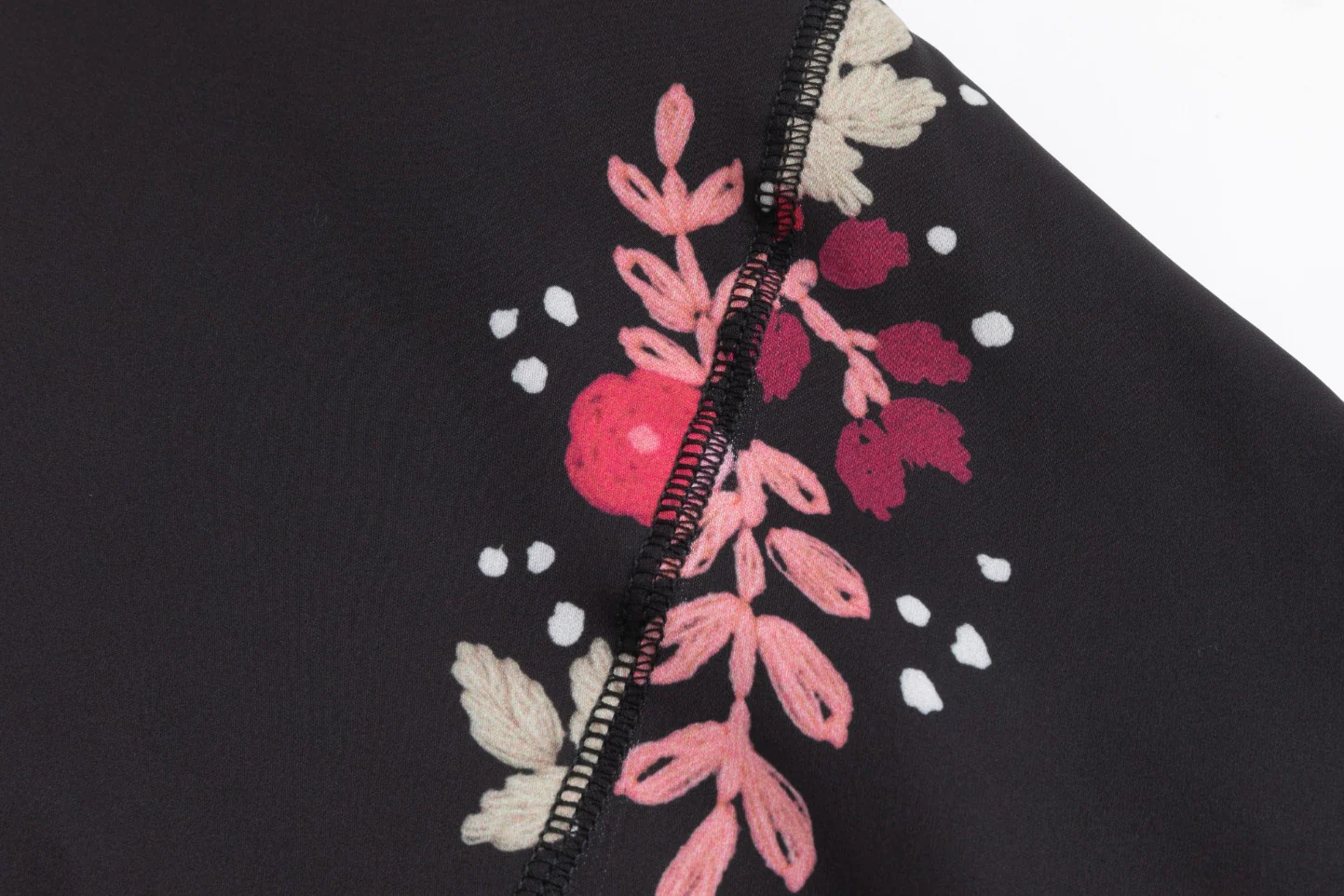 Black Slip With Pink Floral Print - Image 5