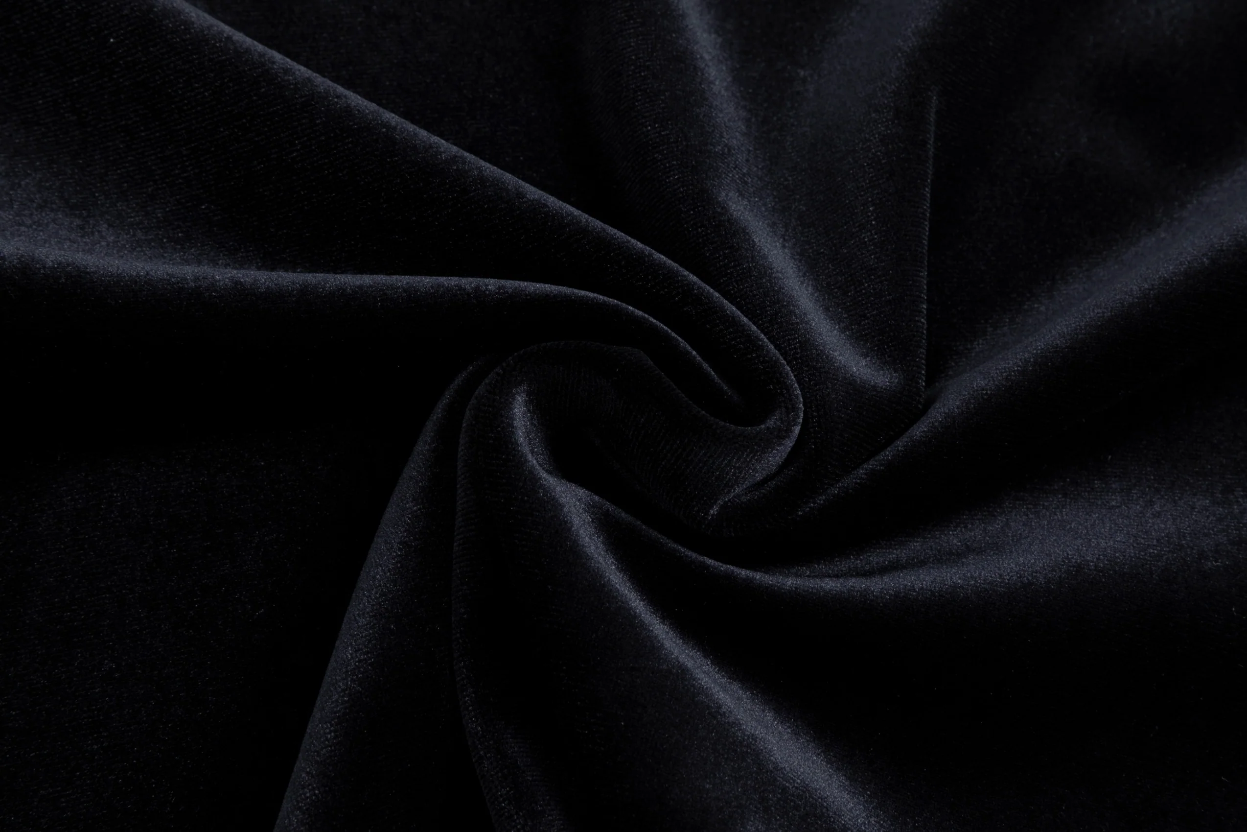 Solid Velvet Fitted Top - Black - Image 6