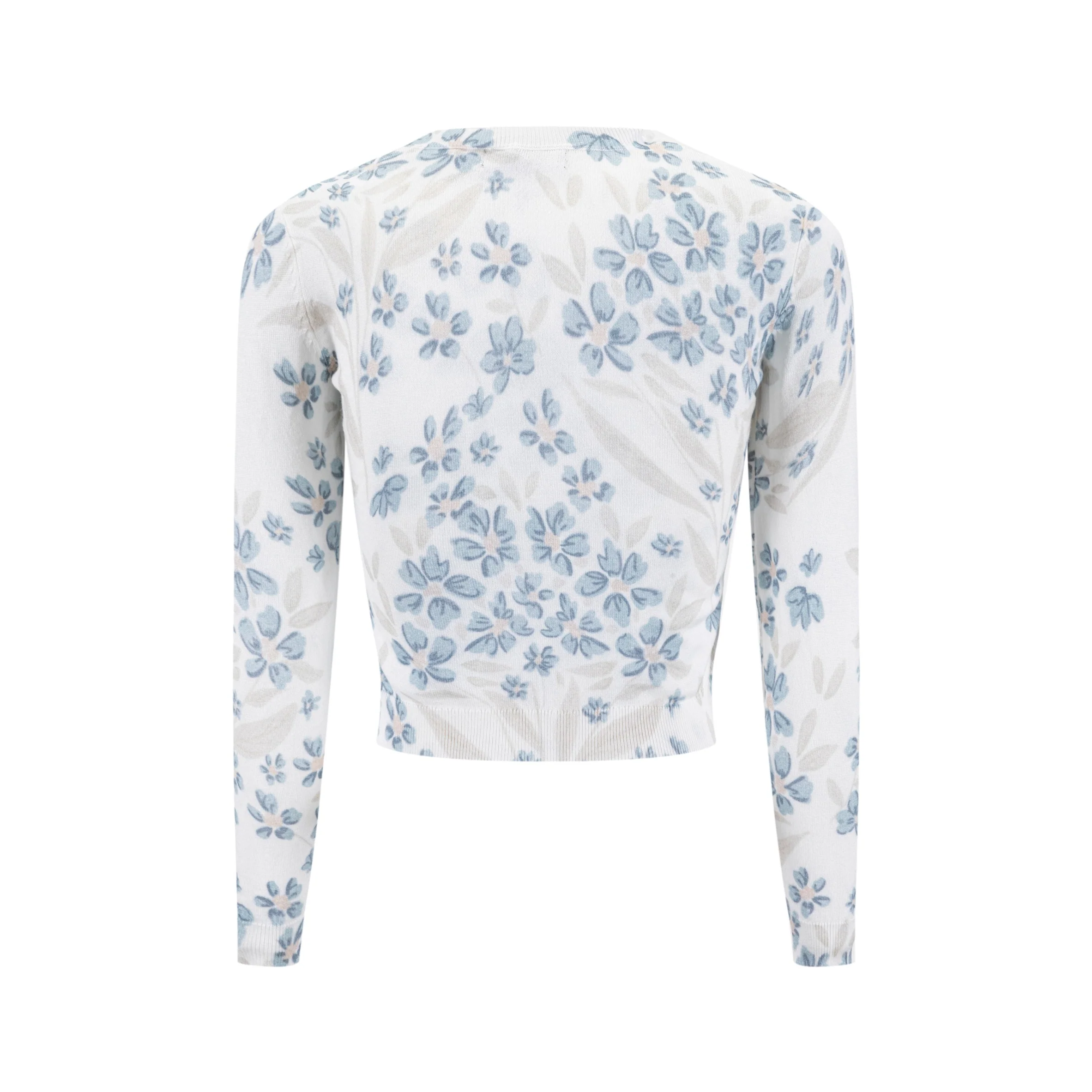 Blue Floral Knit Twinset - Image 3