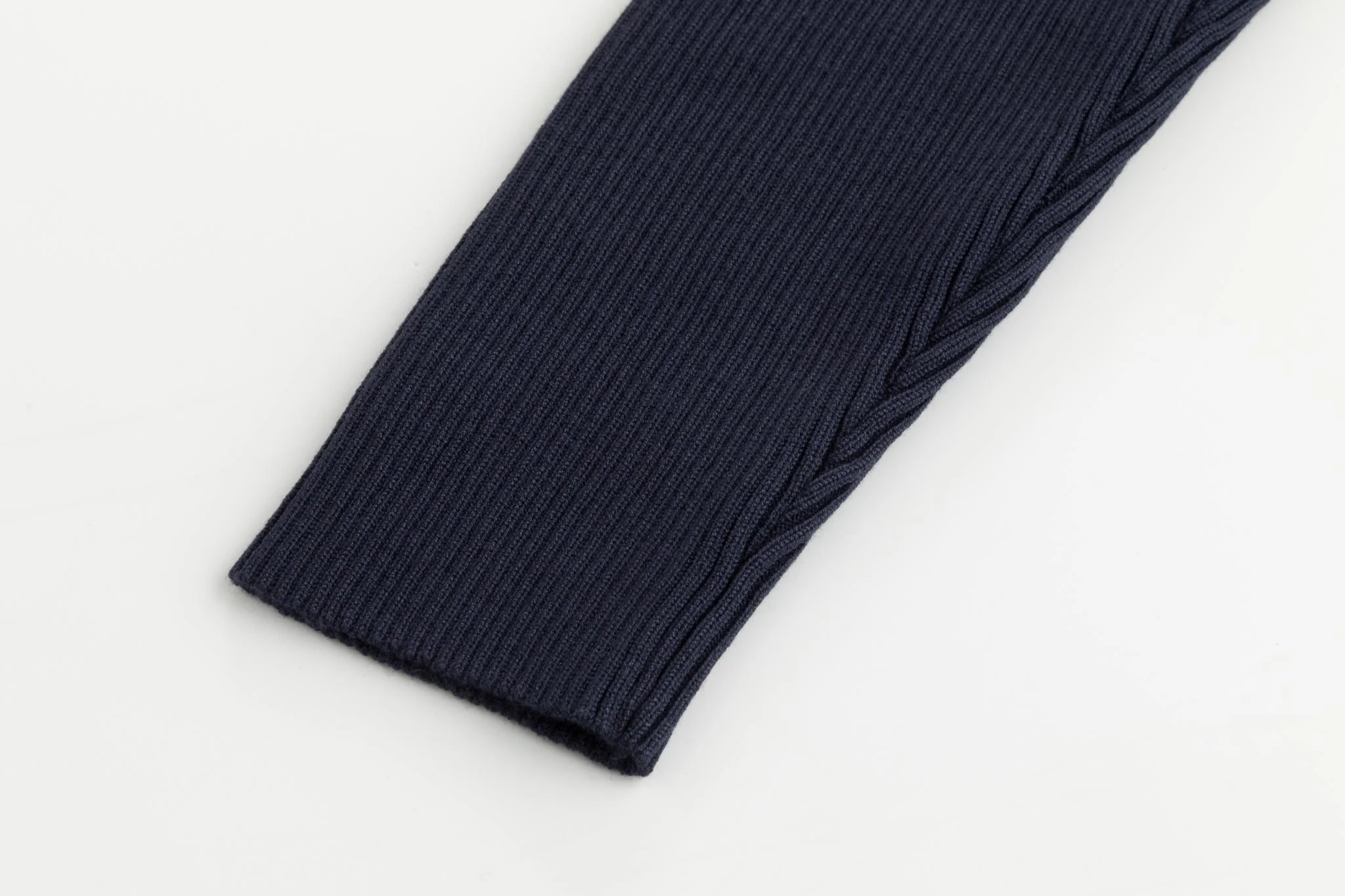 Blue Knit Mock Neck Top - Image 5