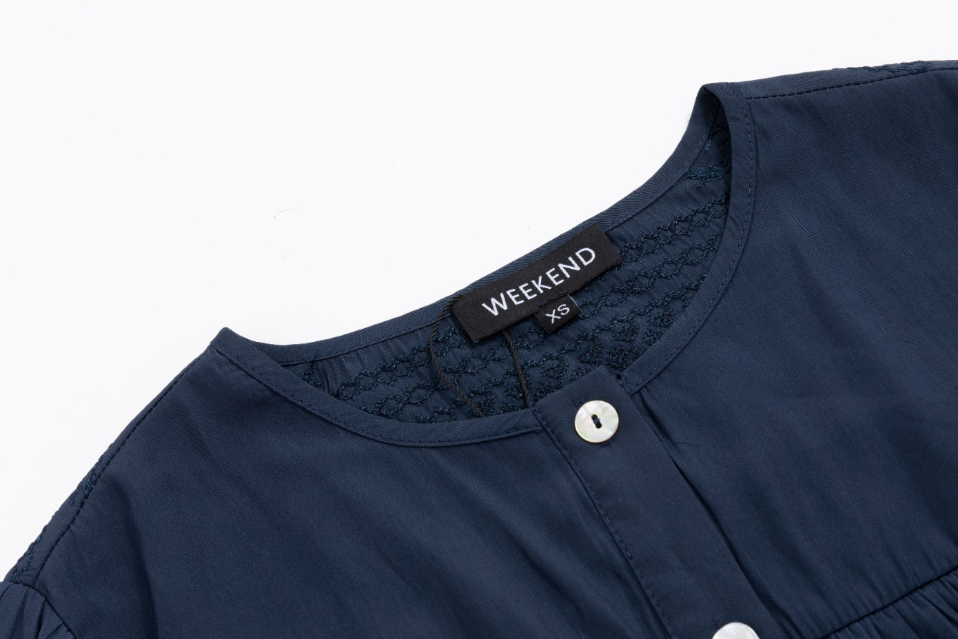 Blue Silk Embroidered Top - Image 5