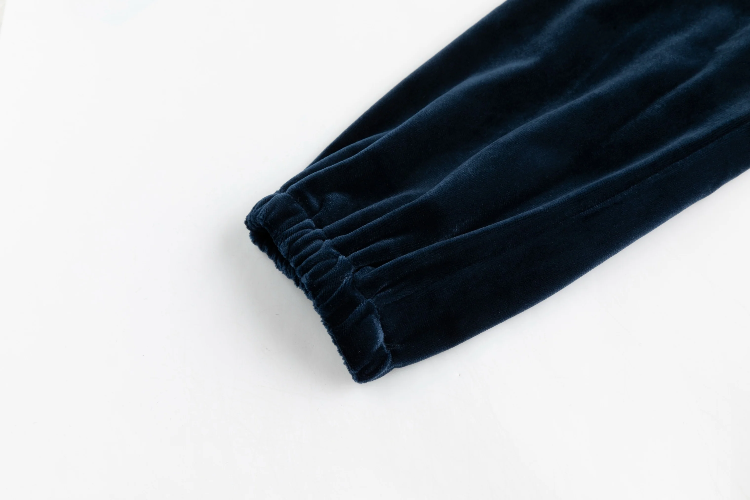 Blue Velvet And Lace Drawstring Dress - Image 6