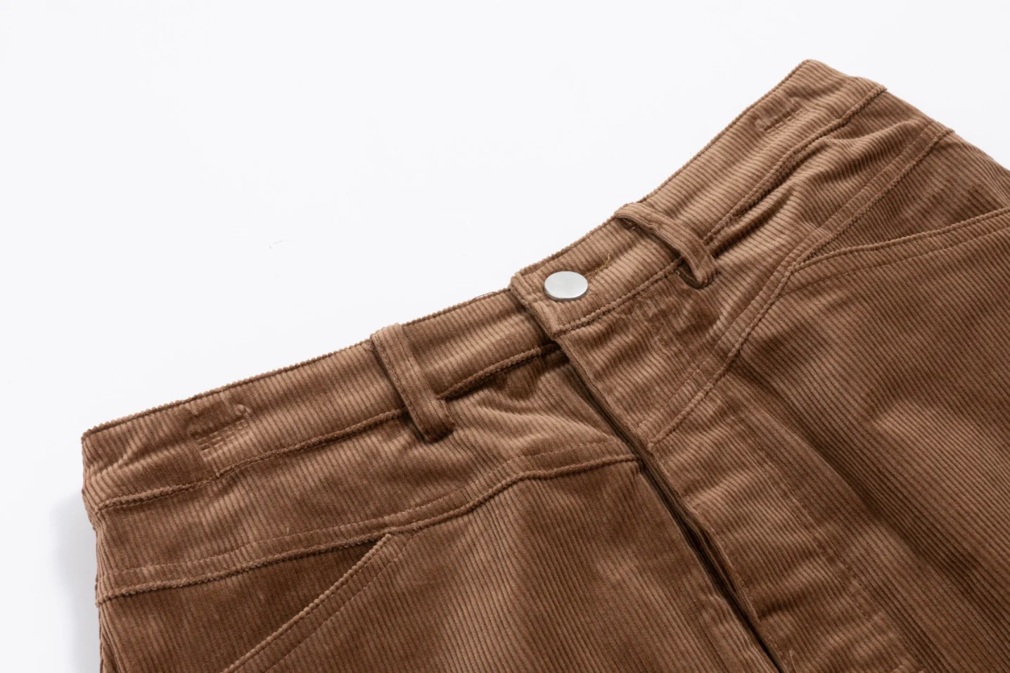 Corduroy Skirt - Brown - Image 4