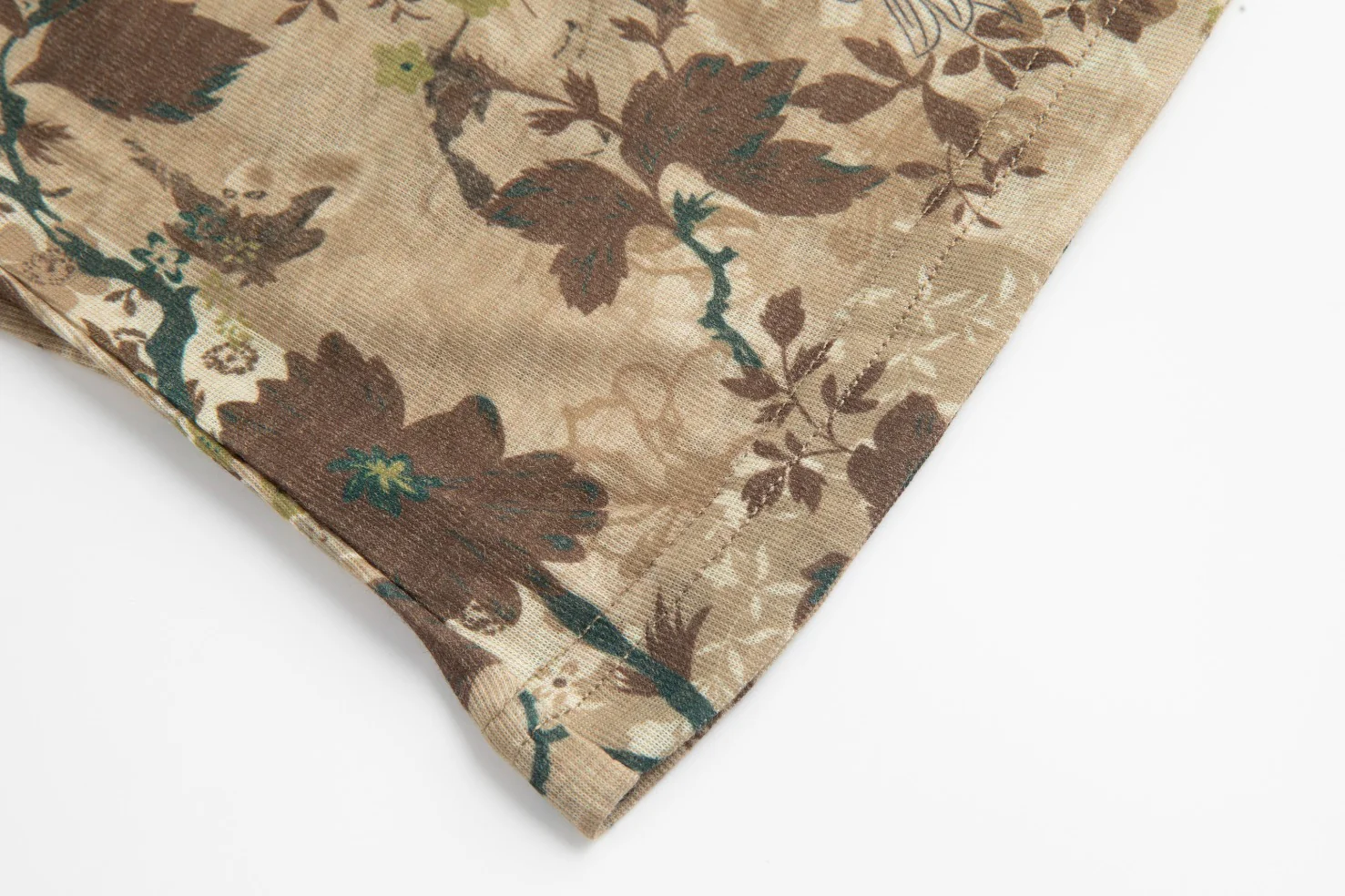 Brown Printed Mock Neck - Image 5