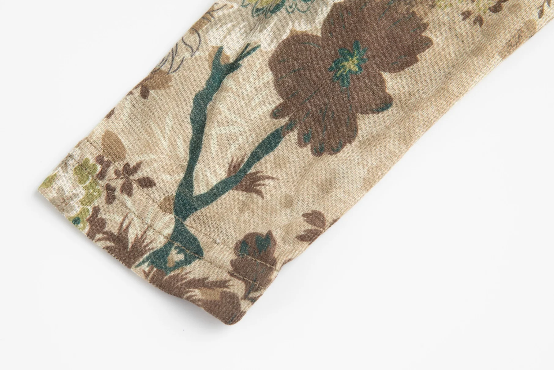 Brown Printed Mock Neck - Image 6