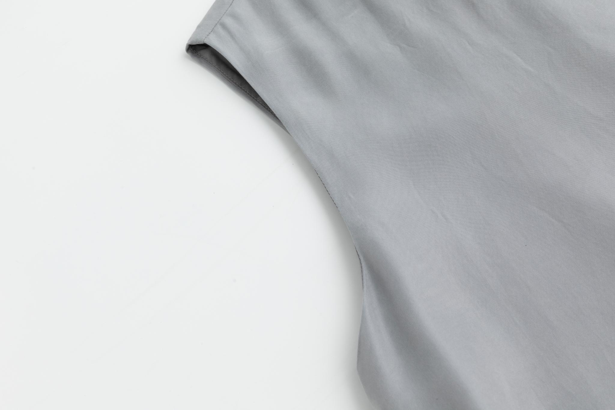 Brushed Suede Jumper - Grey - Image 4