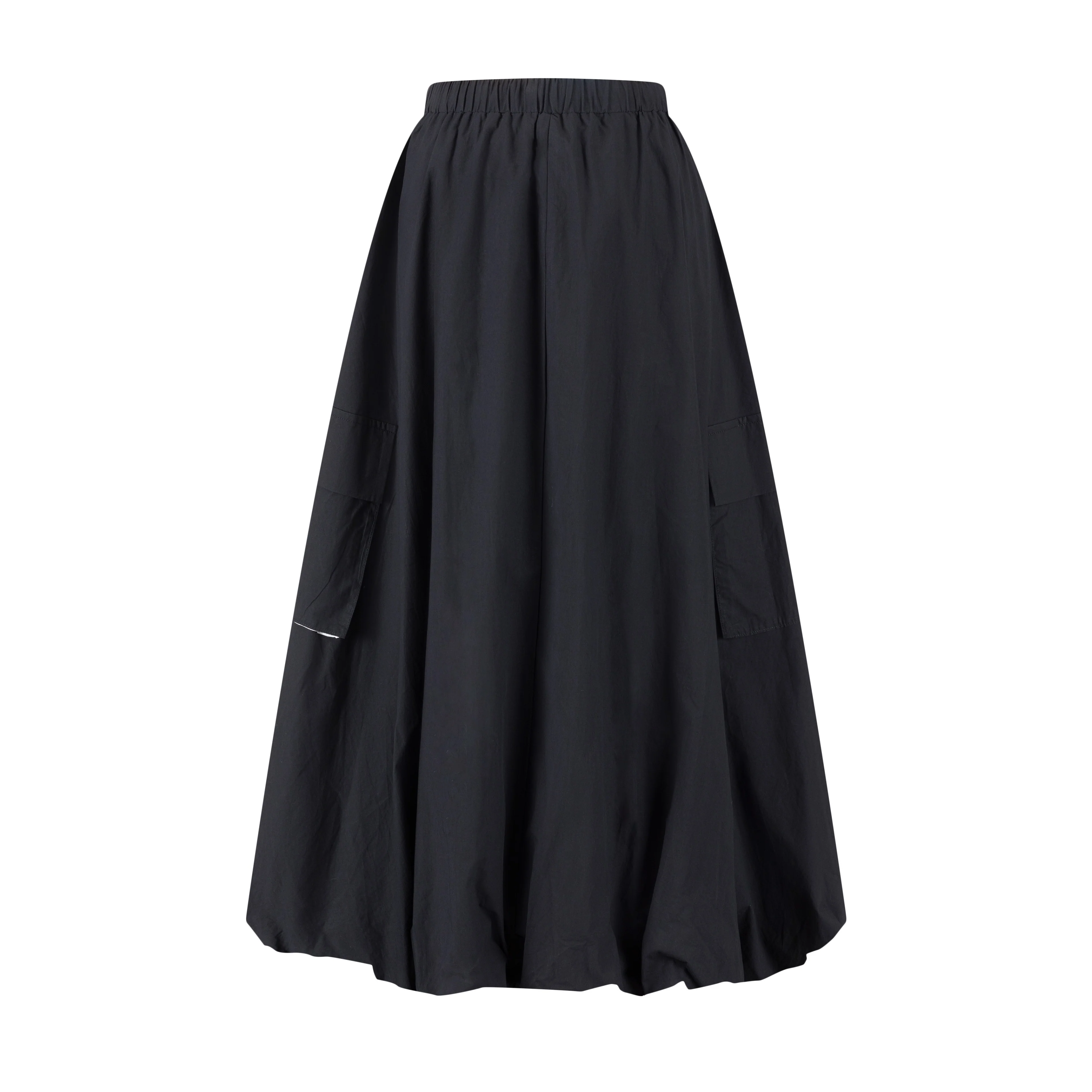 Black Bubble Skirt w/ Cargo Pocket - Image 3