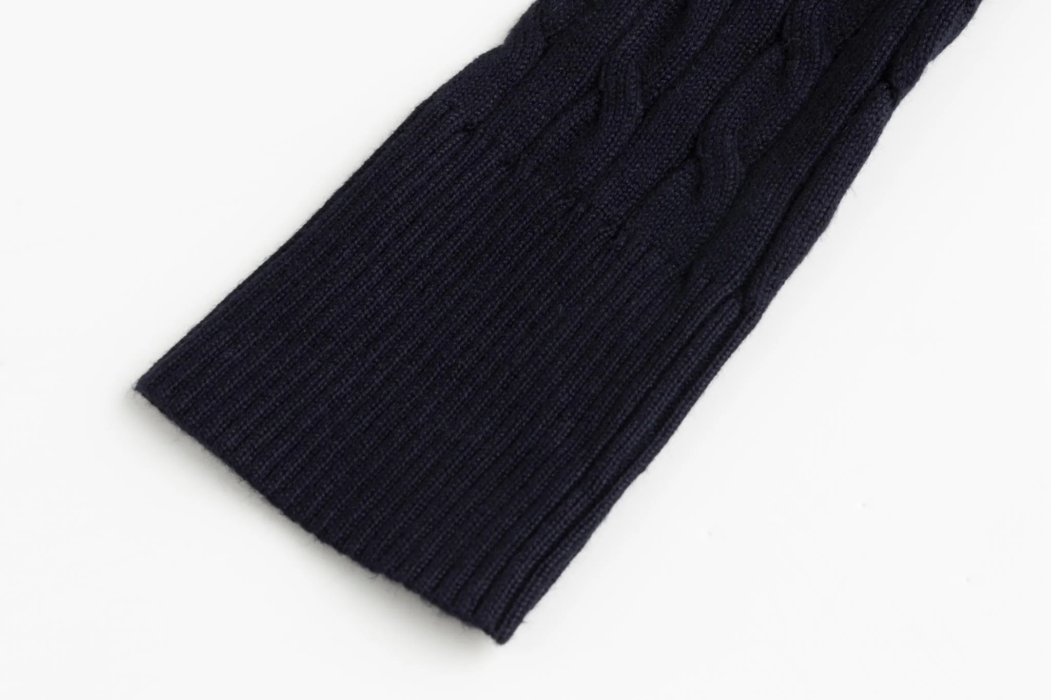 Cable Knit Cardigan - Blue - Image 5