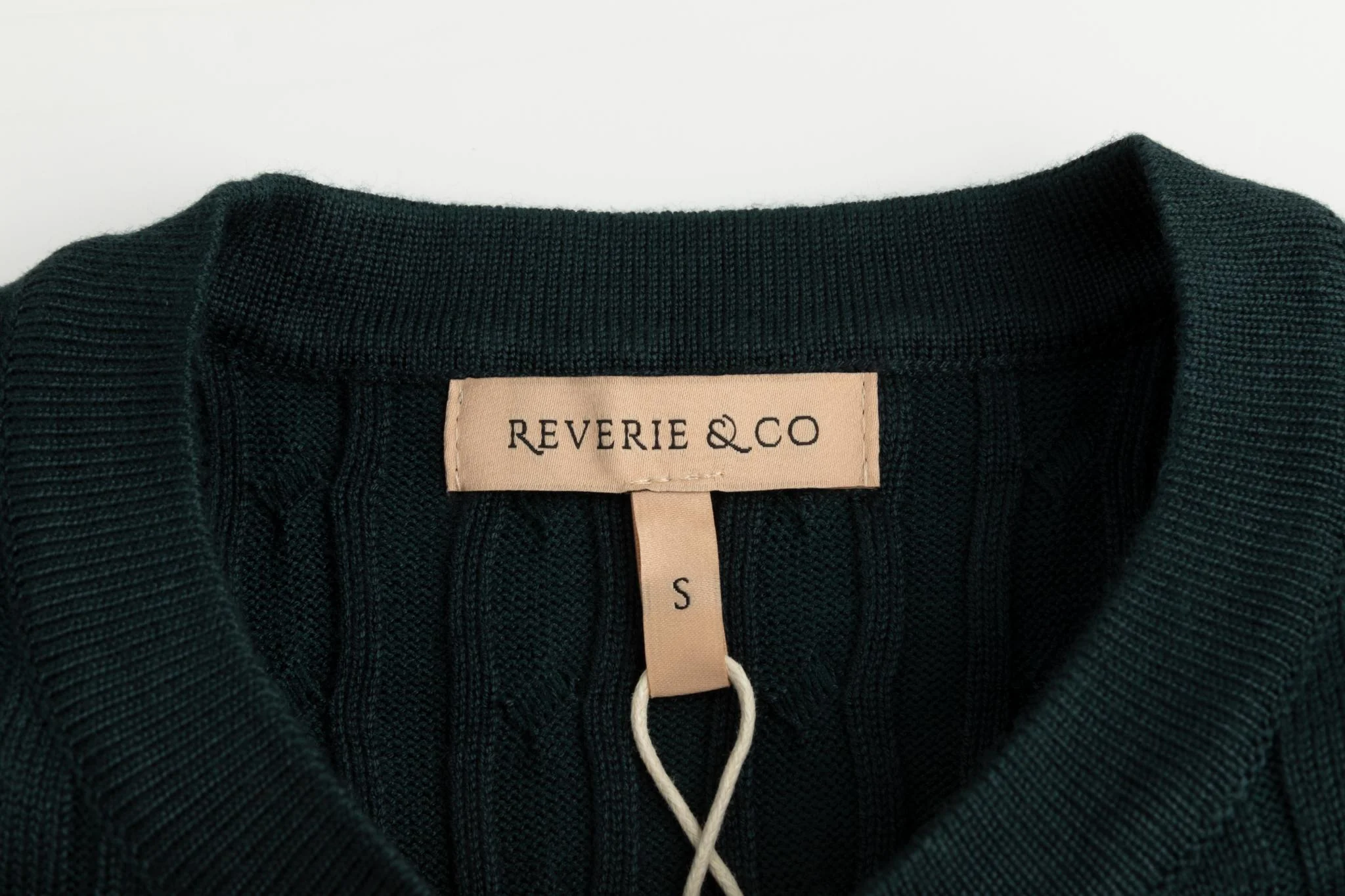 Cable Knit Cardigan - Green - Image 7