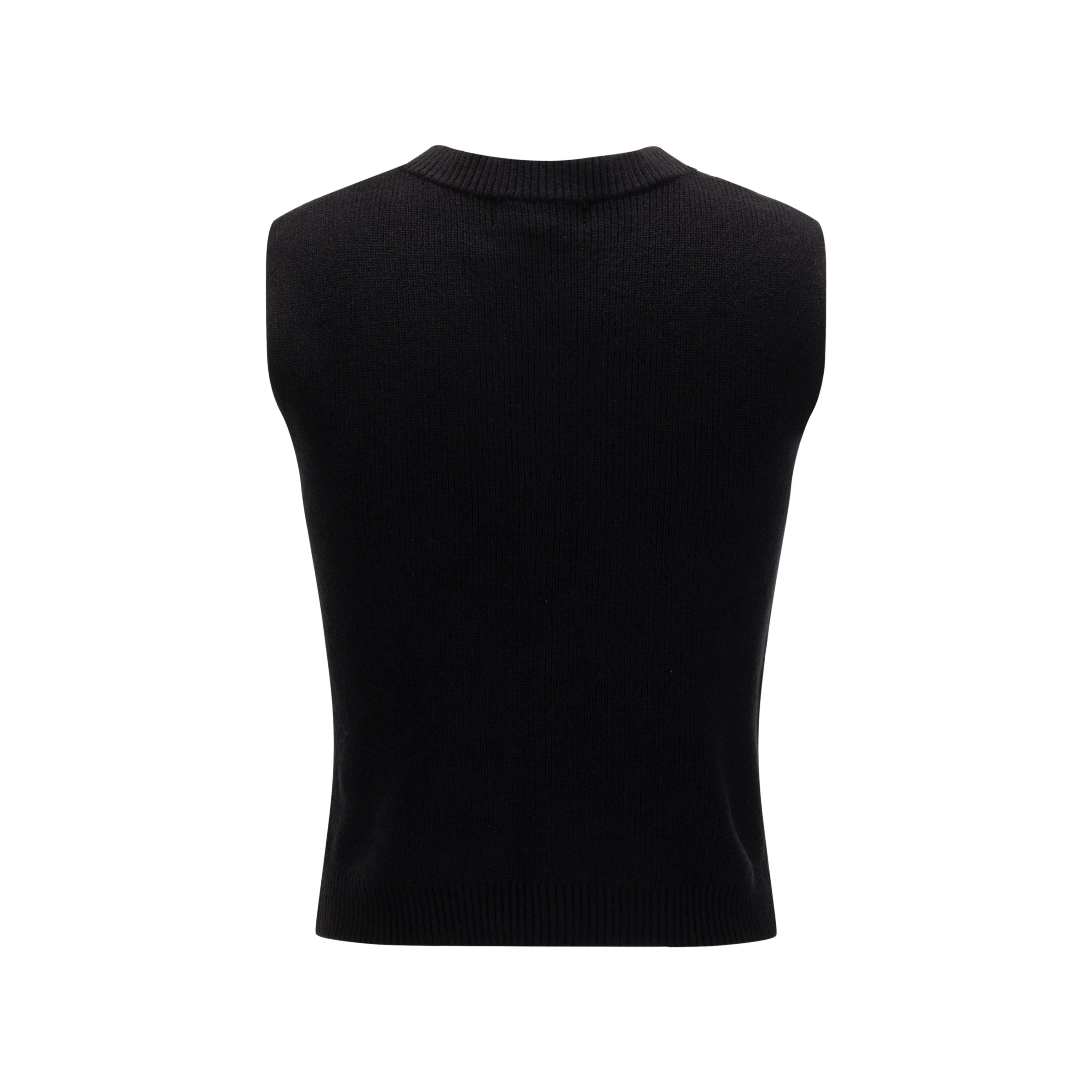 Cardi Vest - Black - Image 3