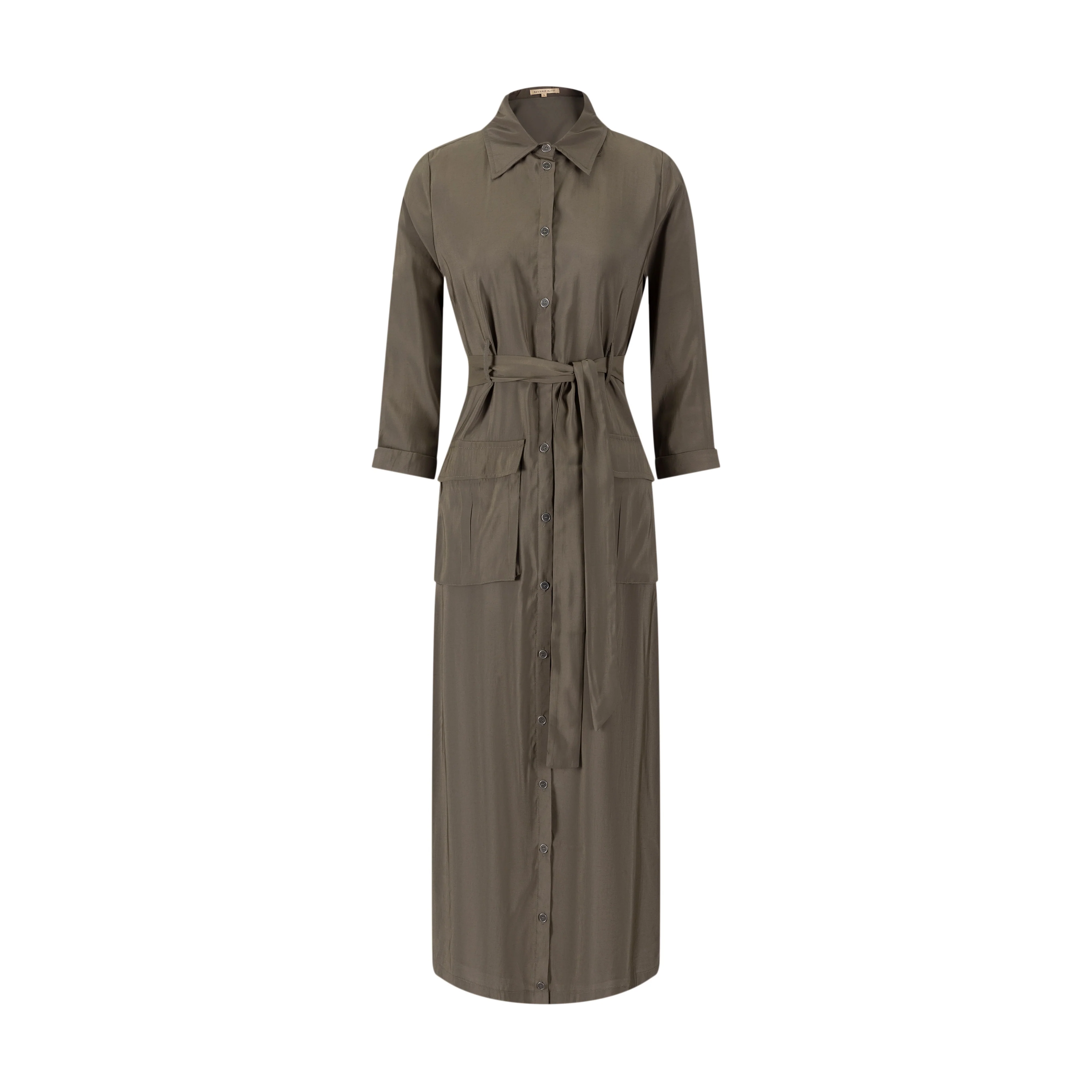 Cargo Linen Dress - Fawn - Image 2