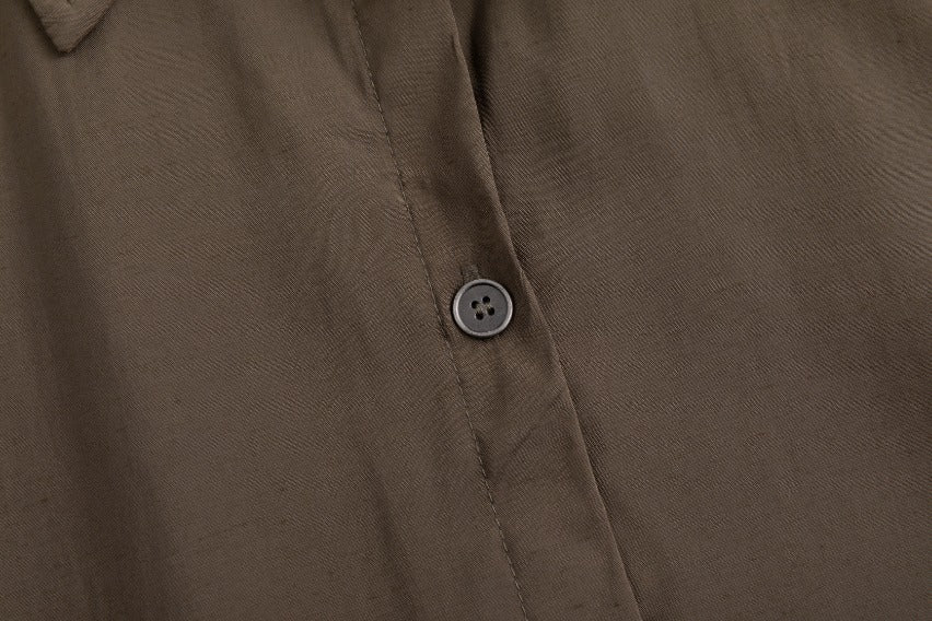 Cargo Linen Dress - Fawn - Image 5