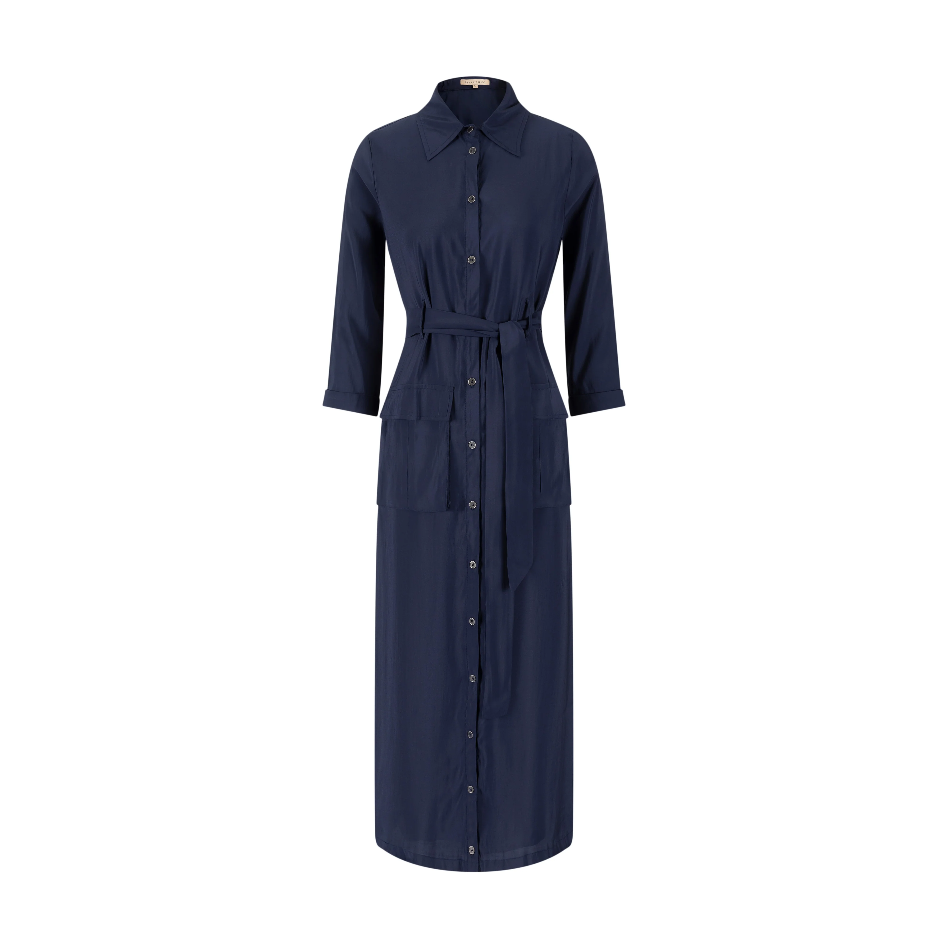 Cargo Linen Dress - Midnight - Image 2