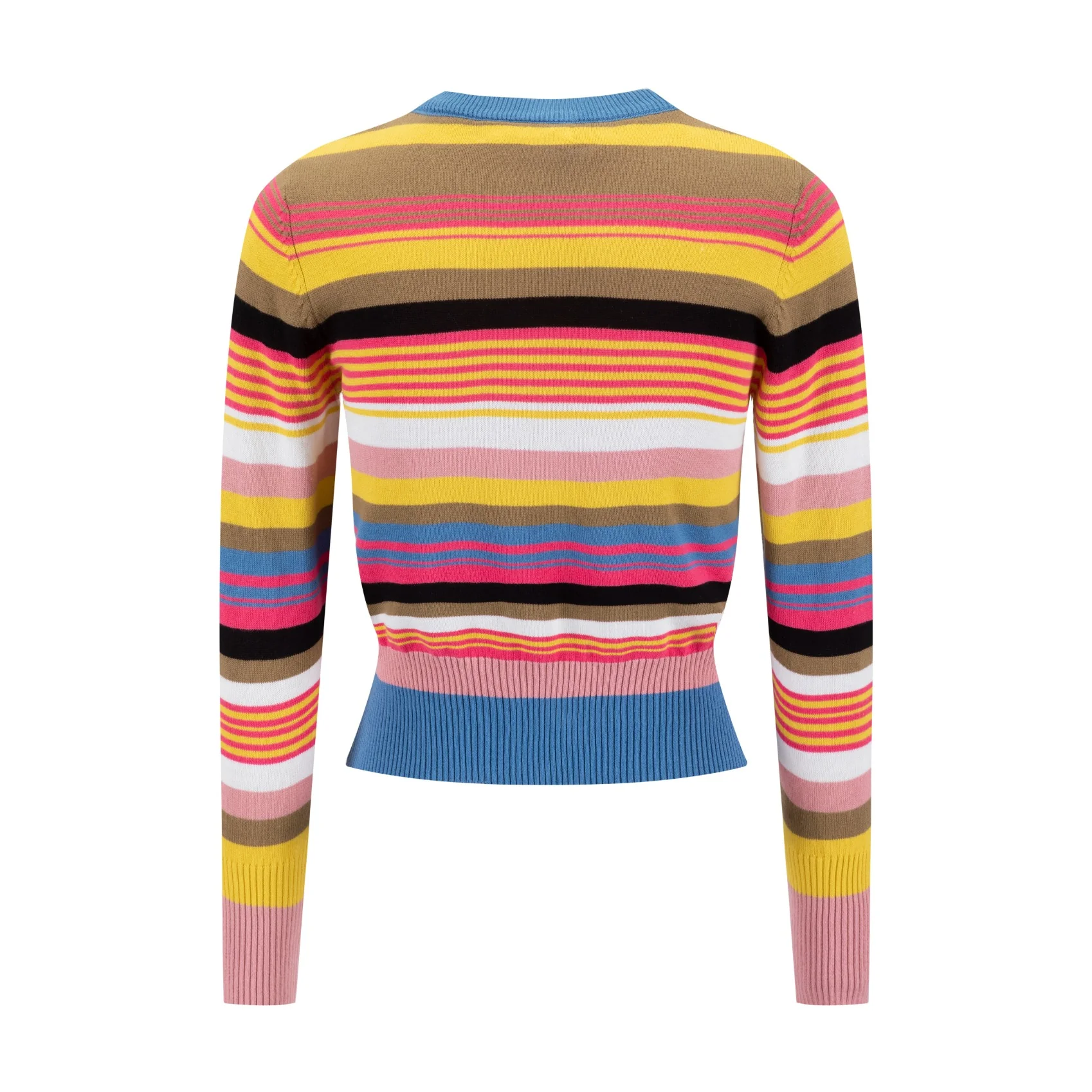 Colorful Knit Stripped Sweater - Image 4