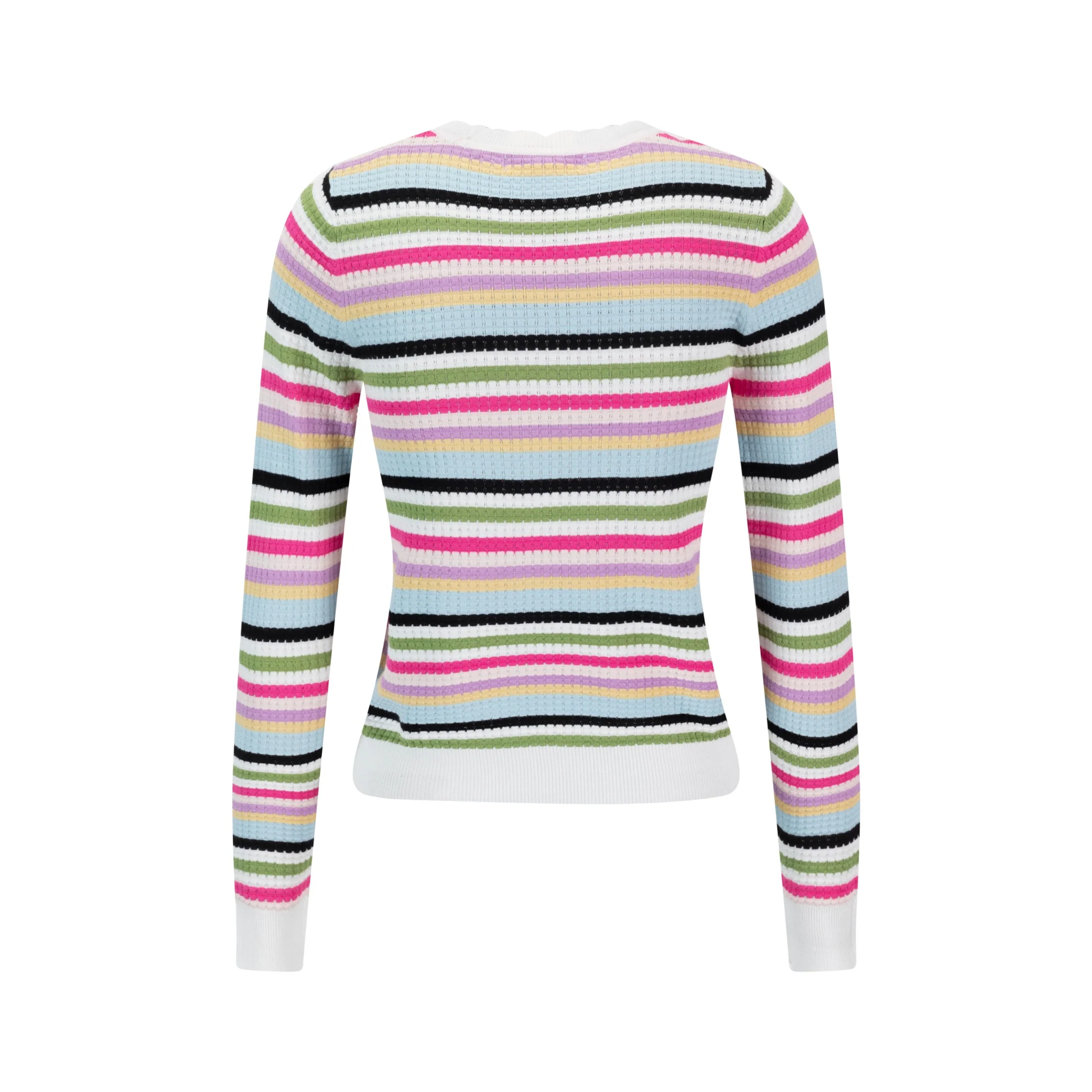 Colorful Striped Knit Top - Image 3