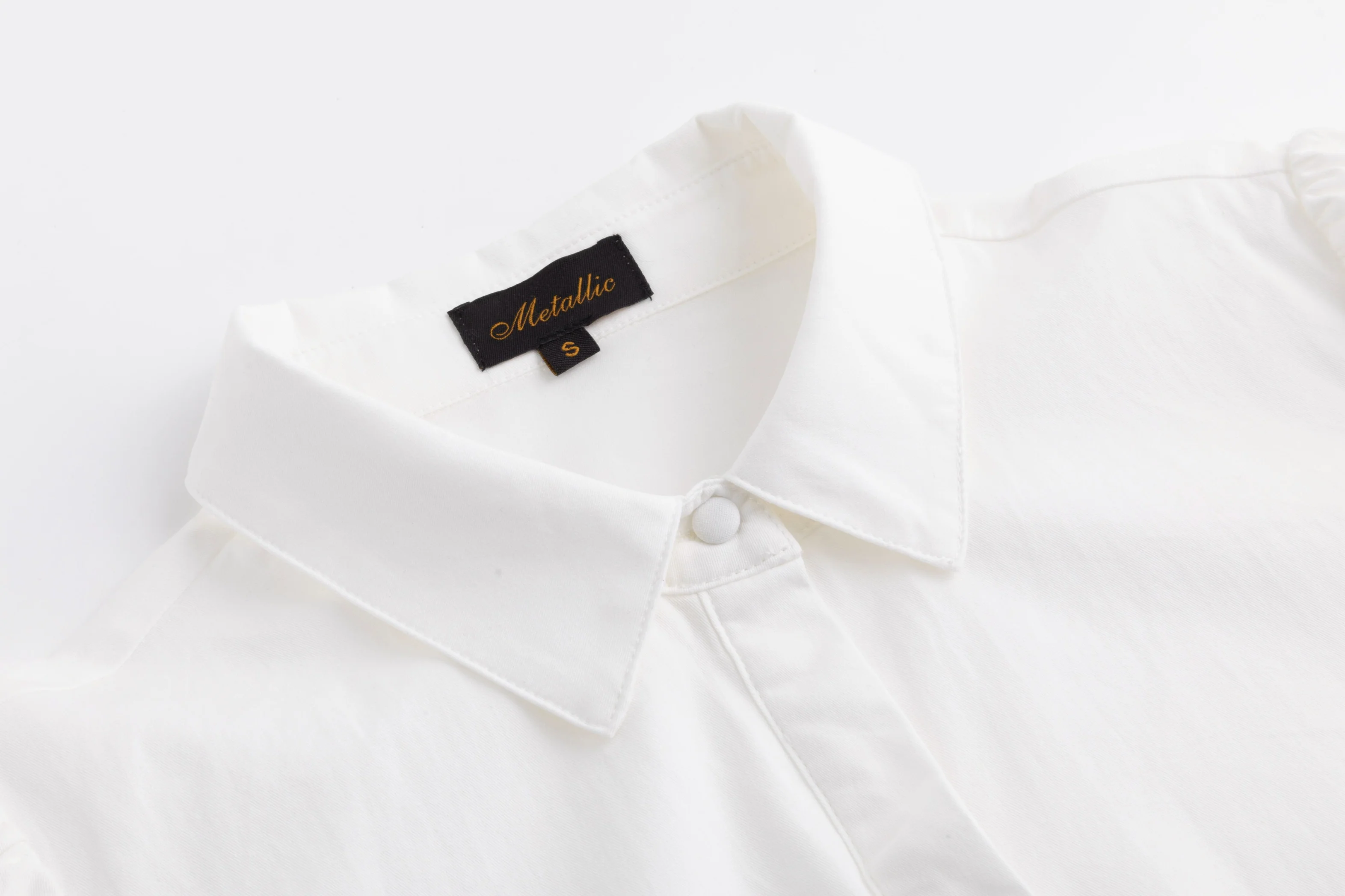 Cotton Blouse With Embroidered Sleeves - Ivory - Image 4