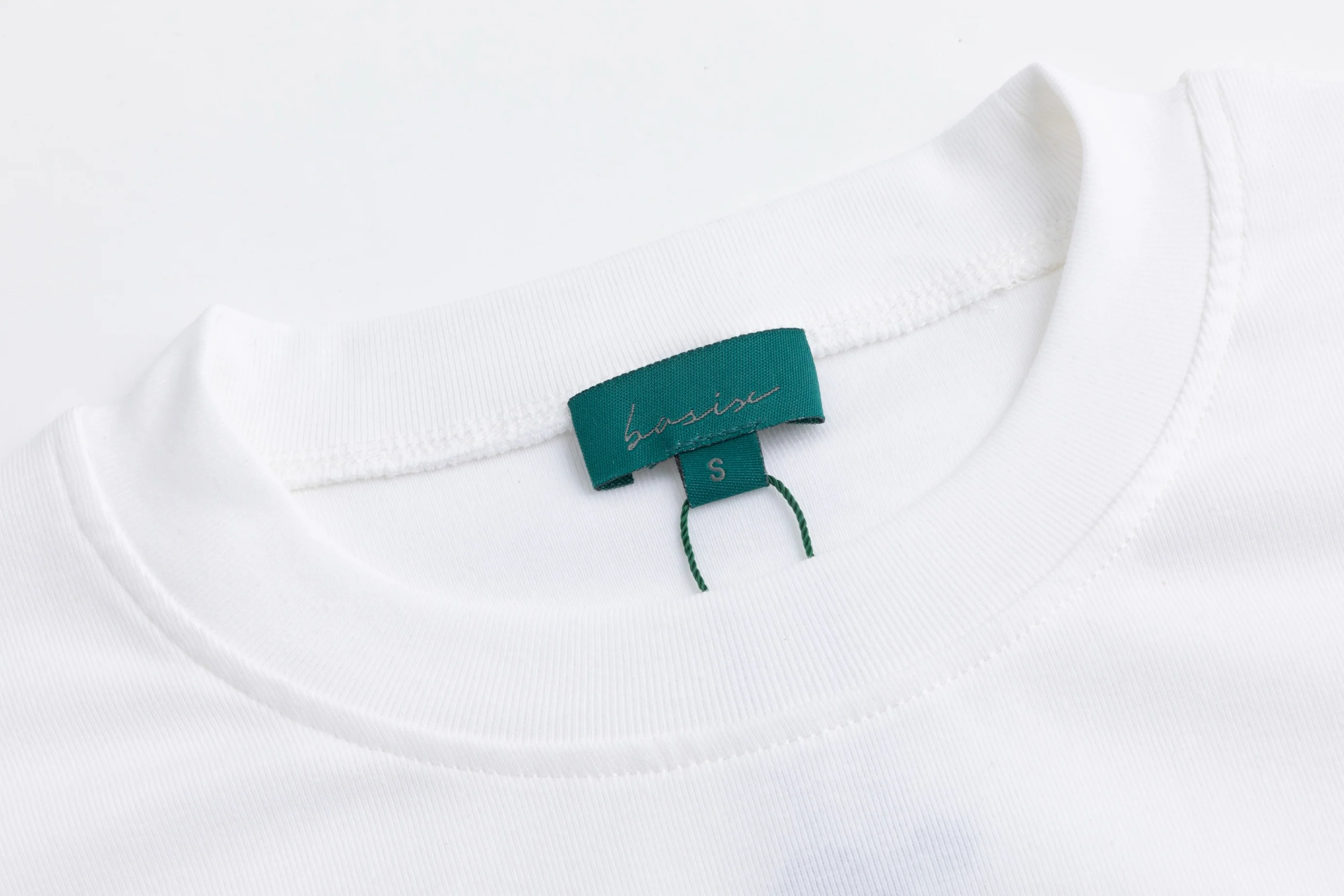 Cropped Piping Top - White/Grey - Image 7