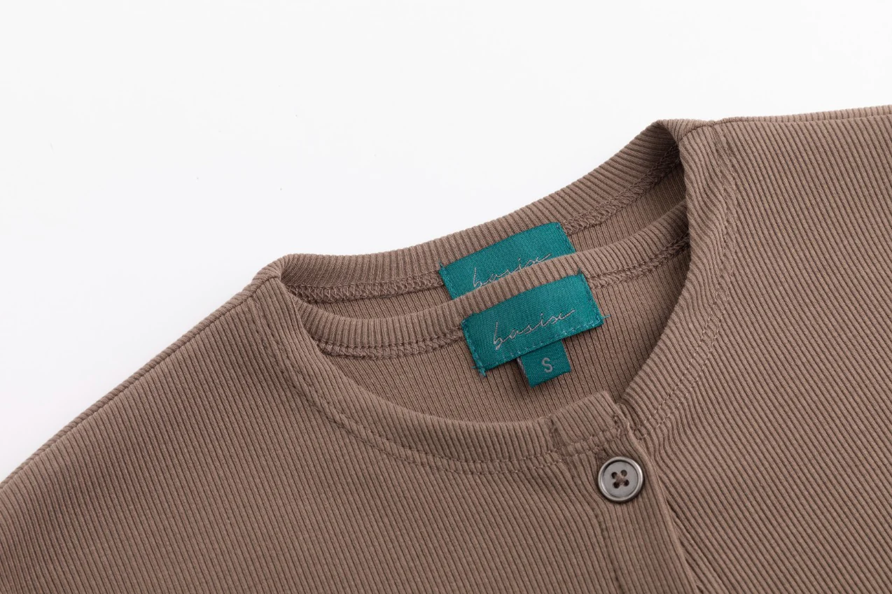 Cropped Ribbed Twin Set- Fawn - Image 5
