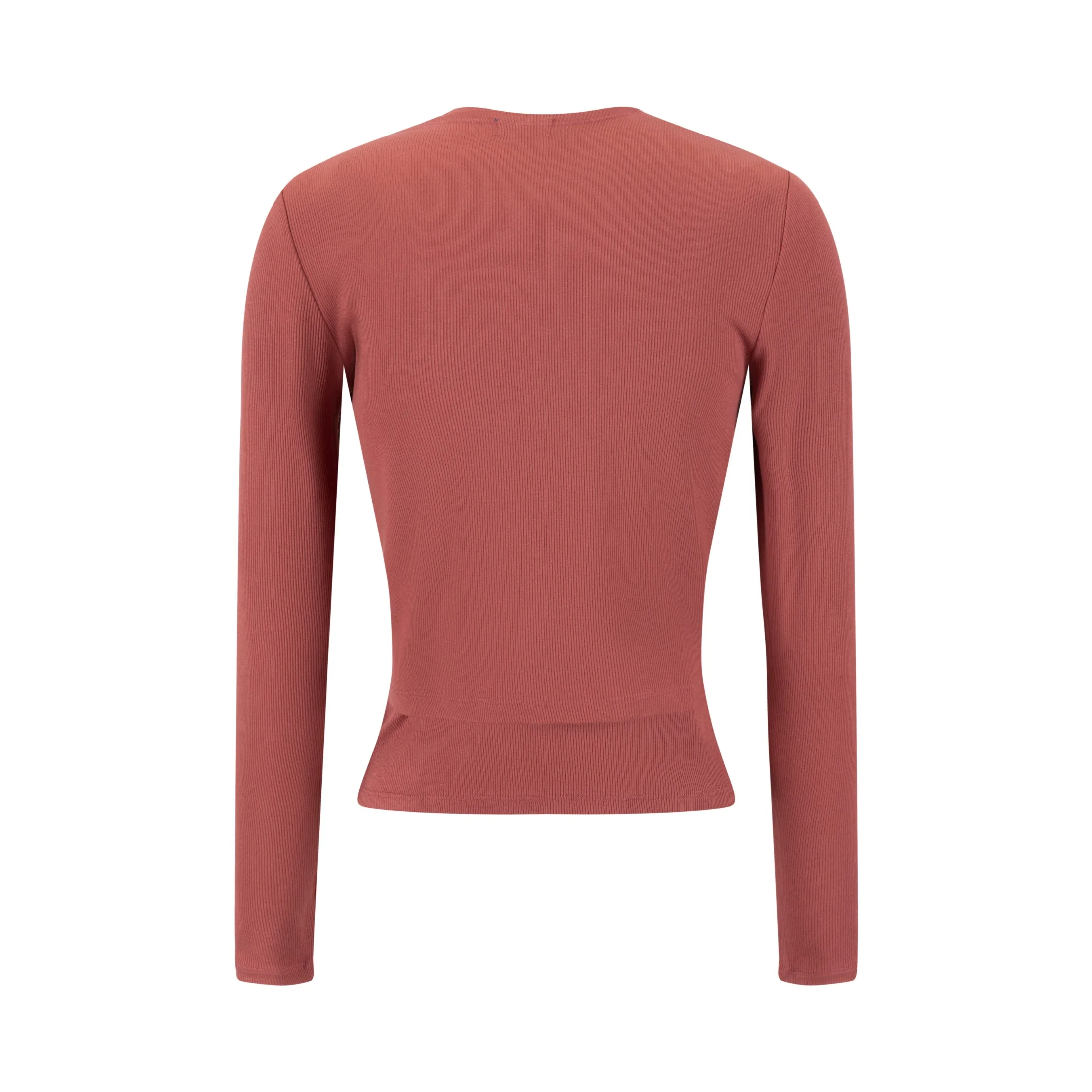Cropped Ribbed Twin Set- Sunset - Image 3