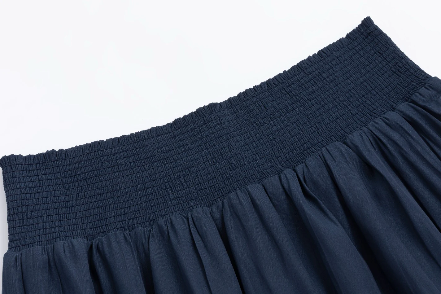 Scrunch Waist Skirt - Navy - Image 4