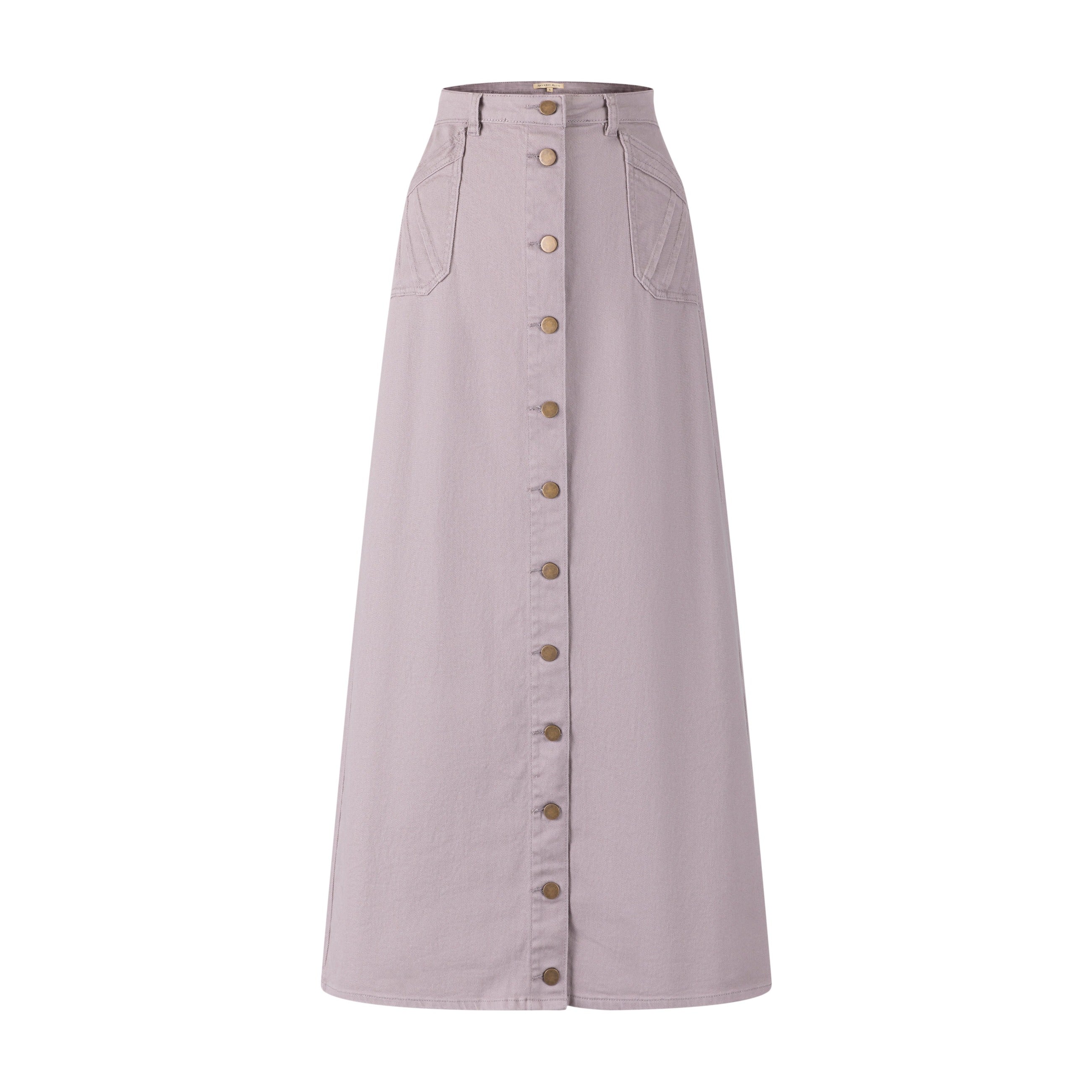 Denim Detail Pocket Skirt - Grey - Image 2