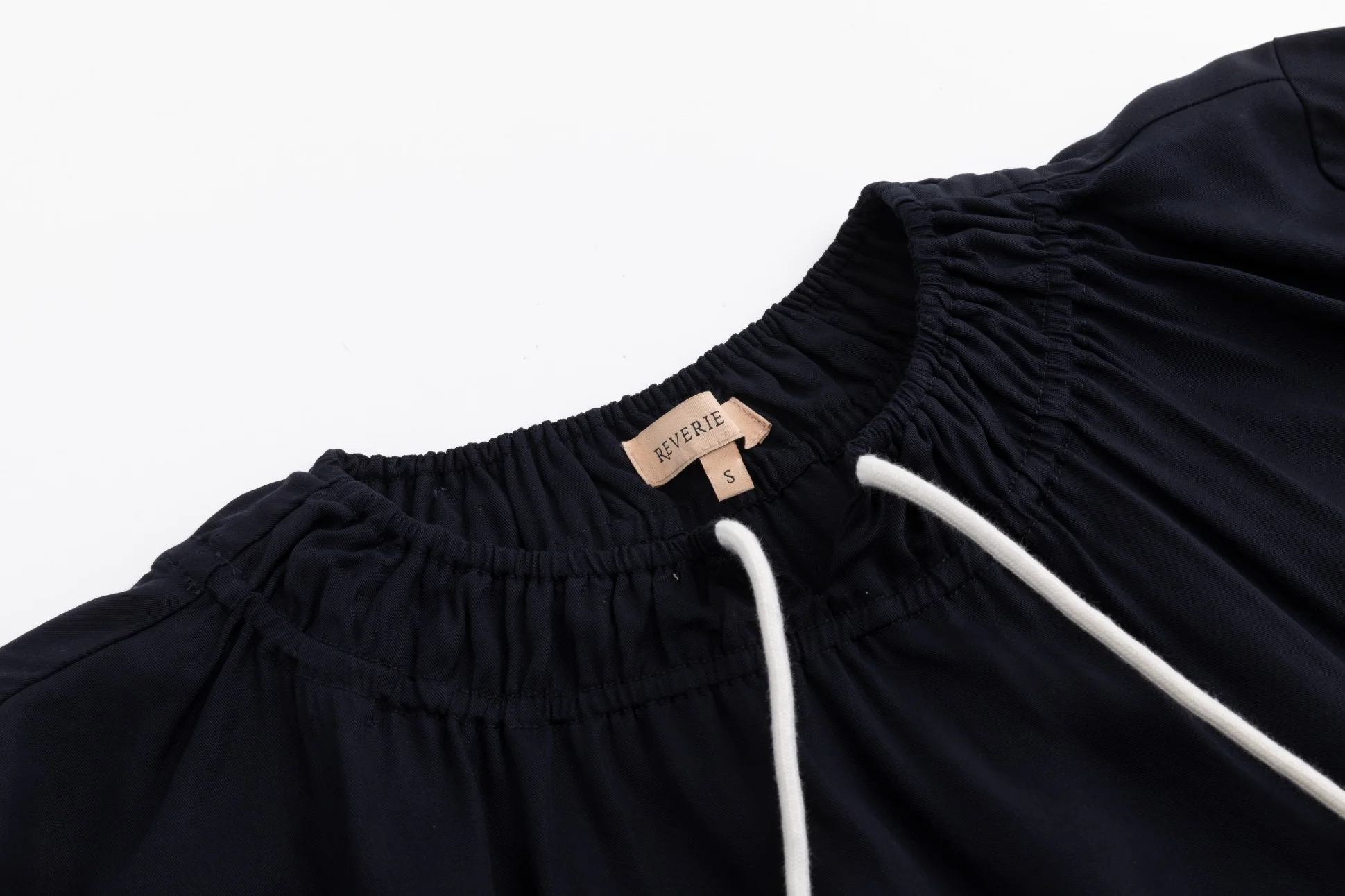 Drawstring Neckline Top- Midnight - Image 6