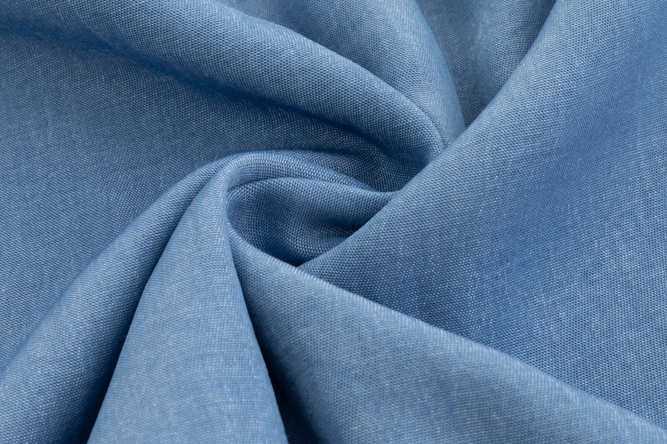 Drawstring Pocket Skirt - Light Blue Denim - Image 4