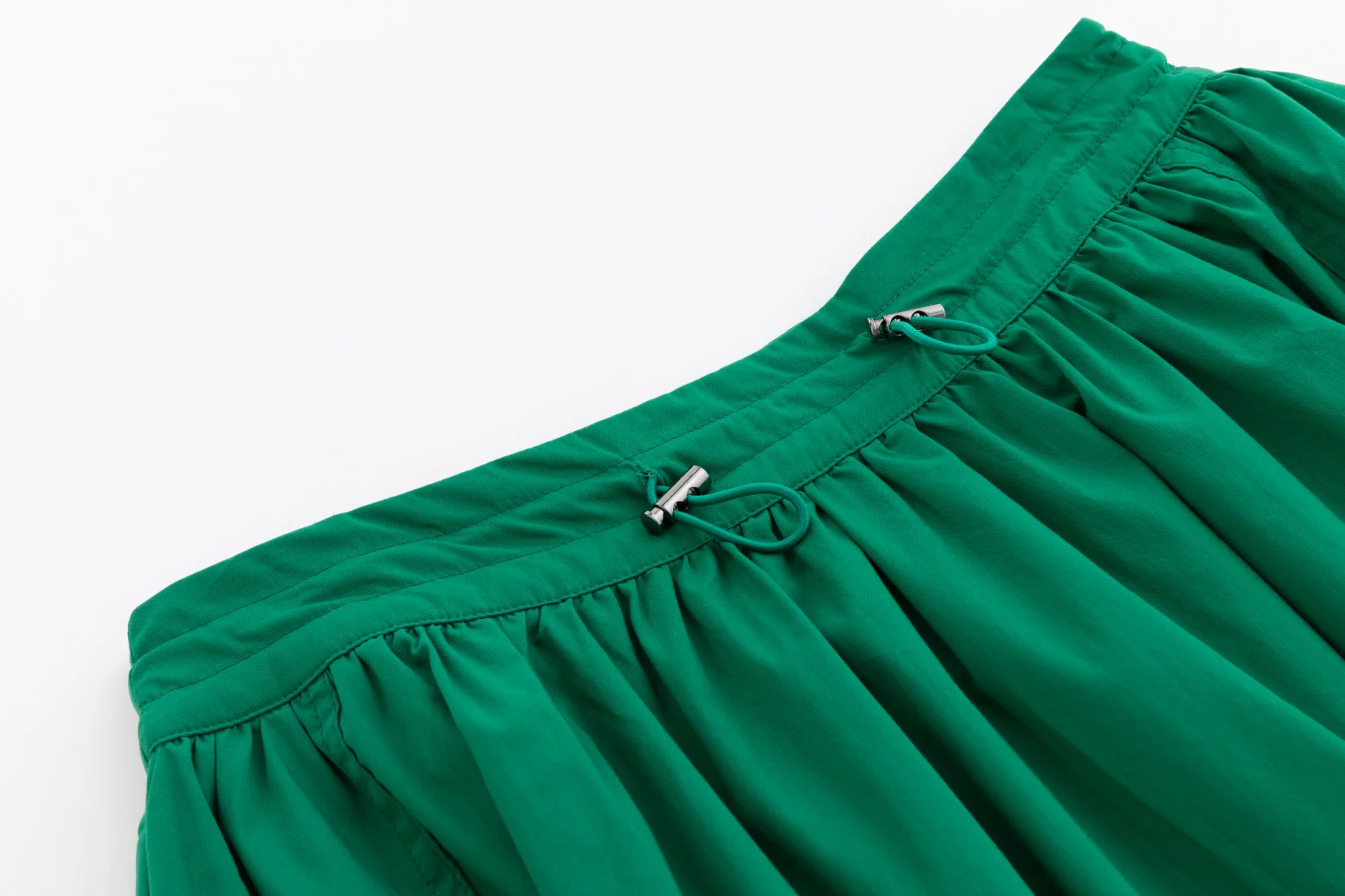 Drawstring Pocket Skirt - Kelly Green - Image 6