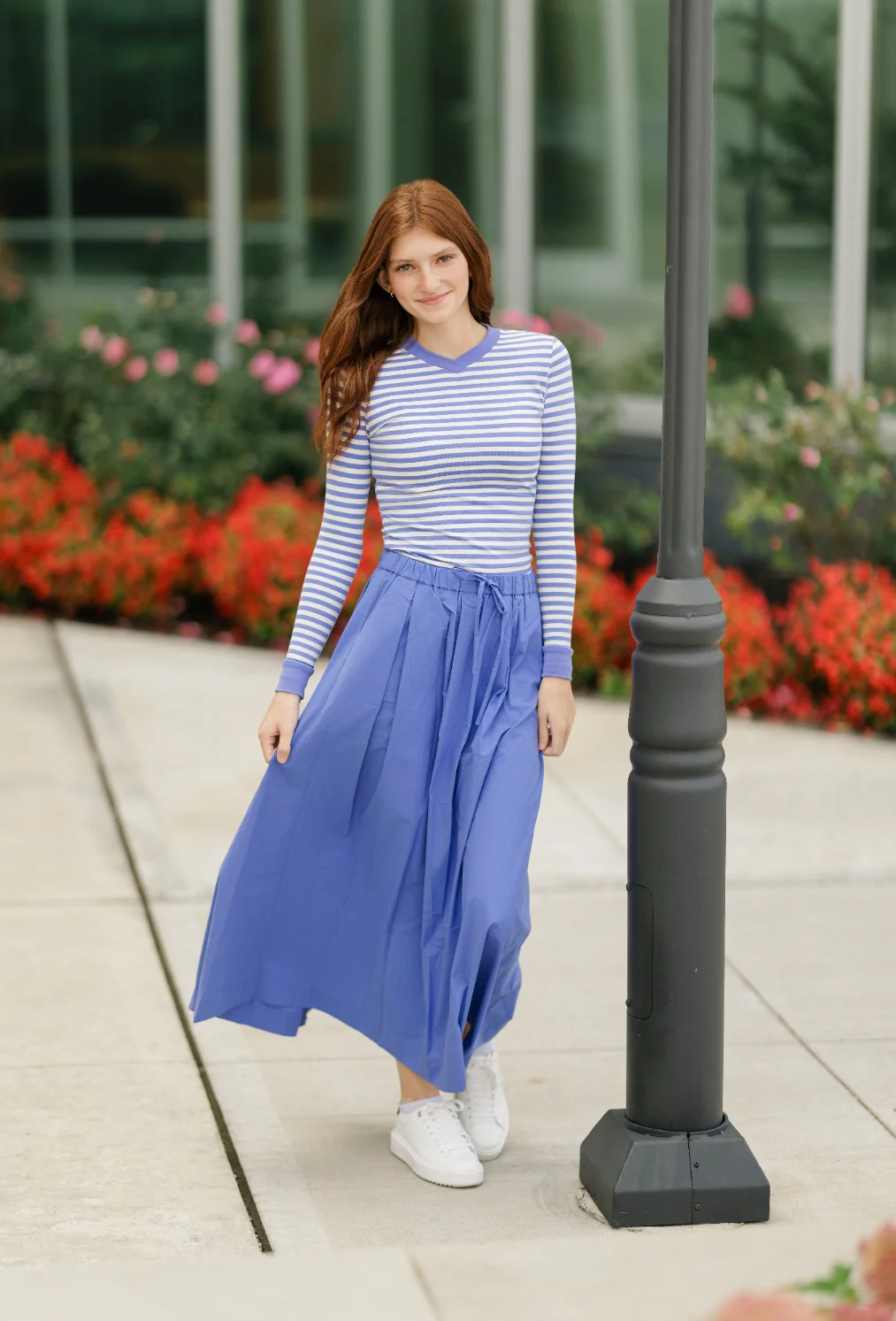 Drawstring Pocket Skirt - Lavender - Image 5