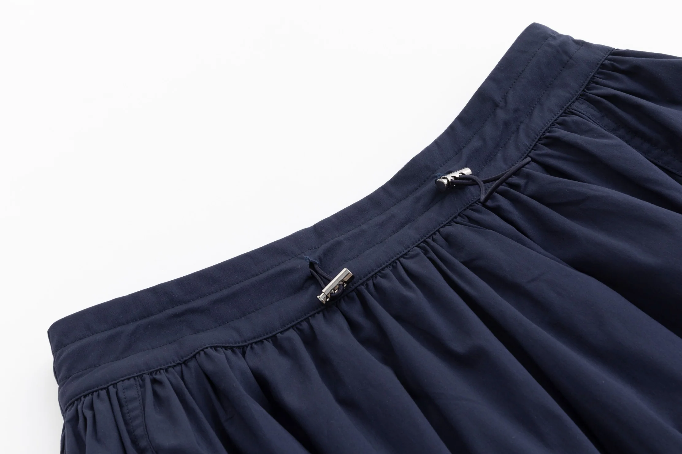 Drawstring Pocket Skirt - Navy - Image 5